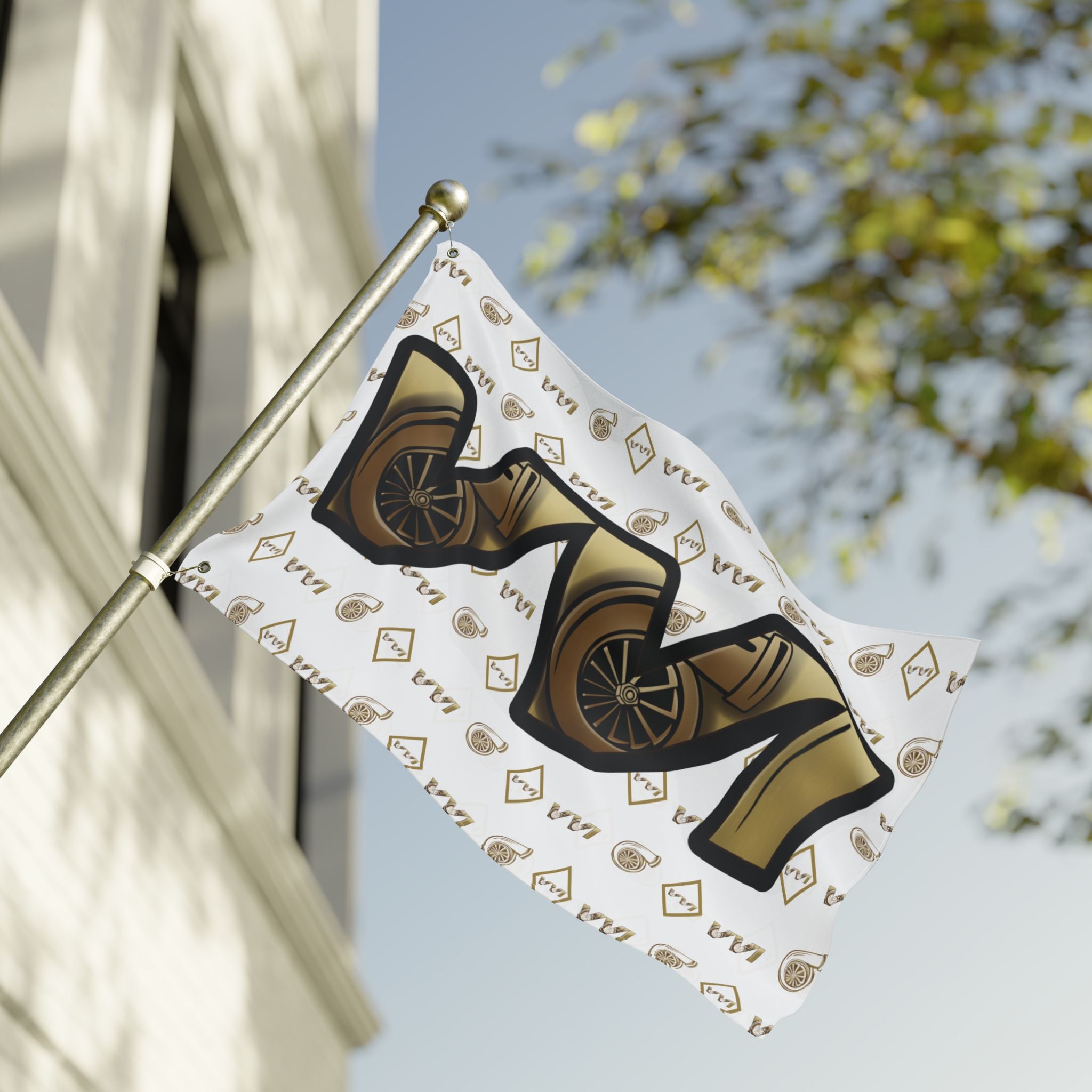 VVI • Diamonds & Gold + White (Same) Flag
