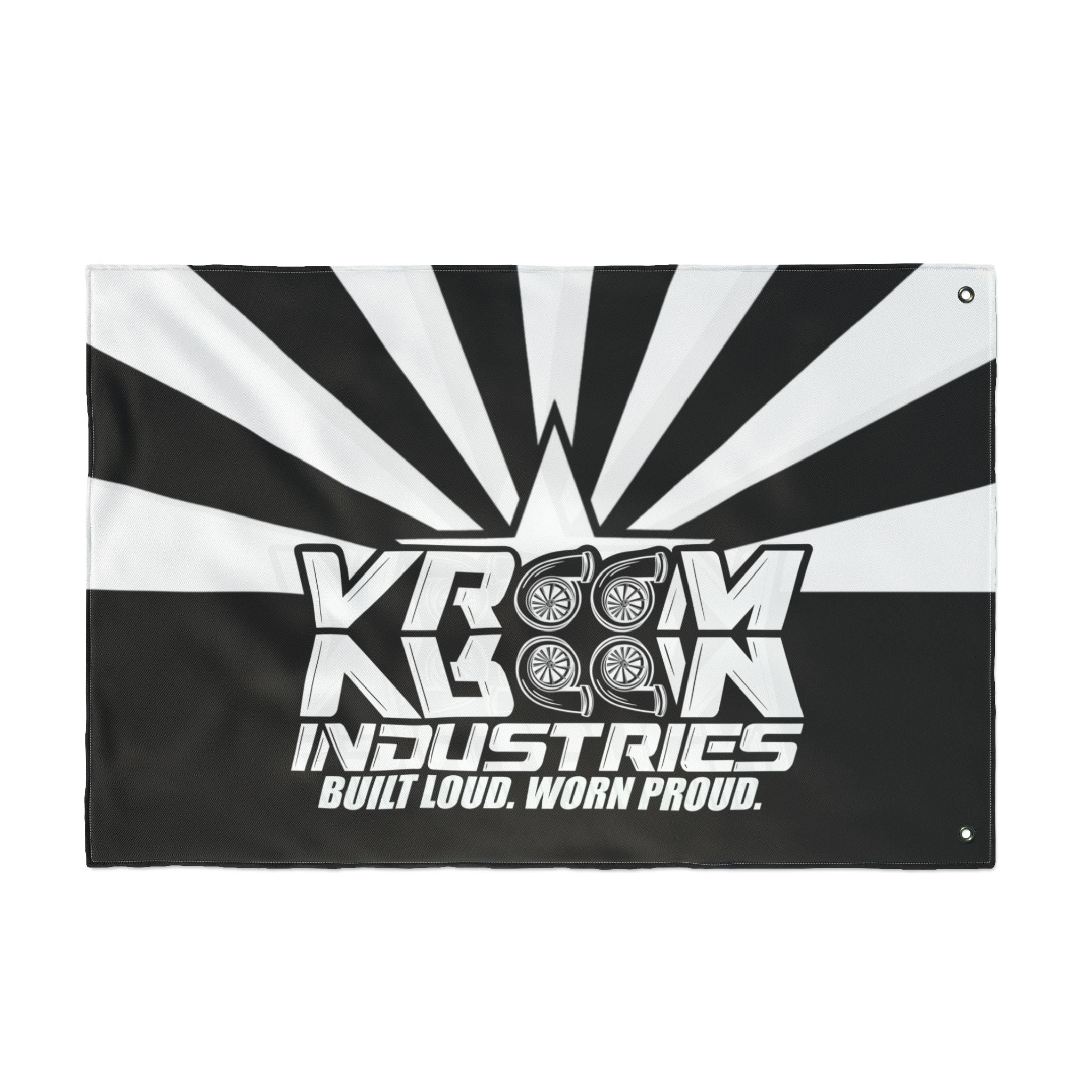 VroomVroom Arizona • White + Black (Same) Flag