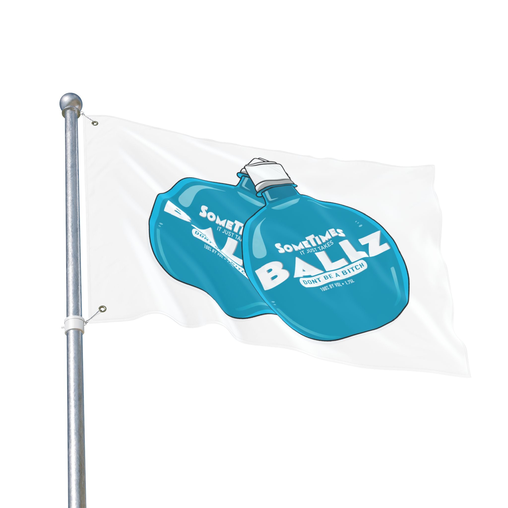 It Just Takes Ballz • White (Same) Flag