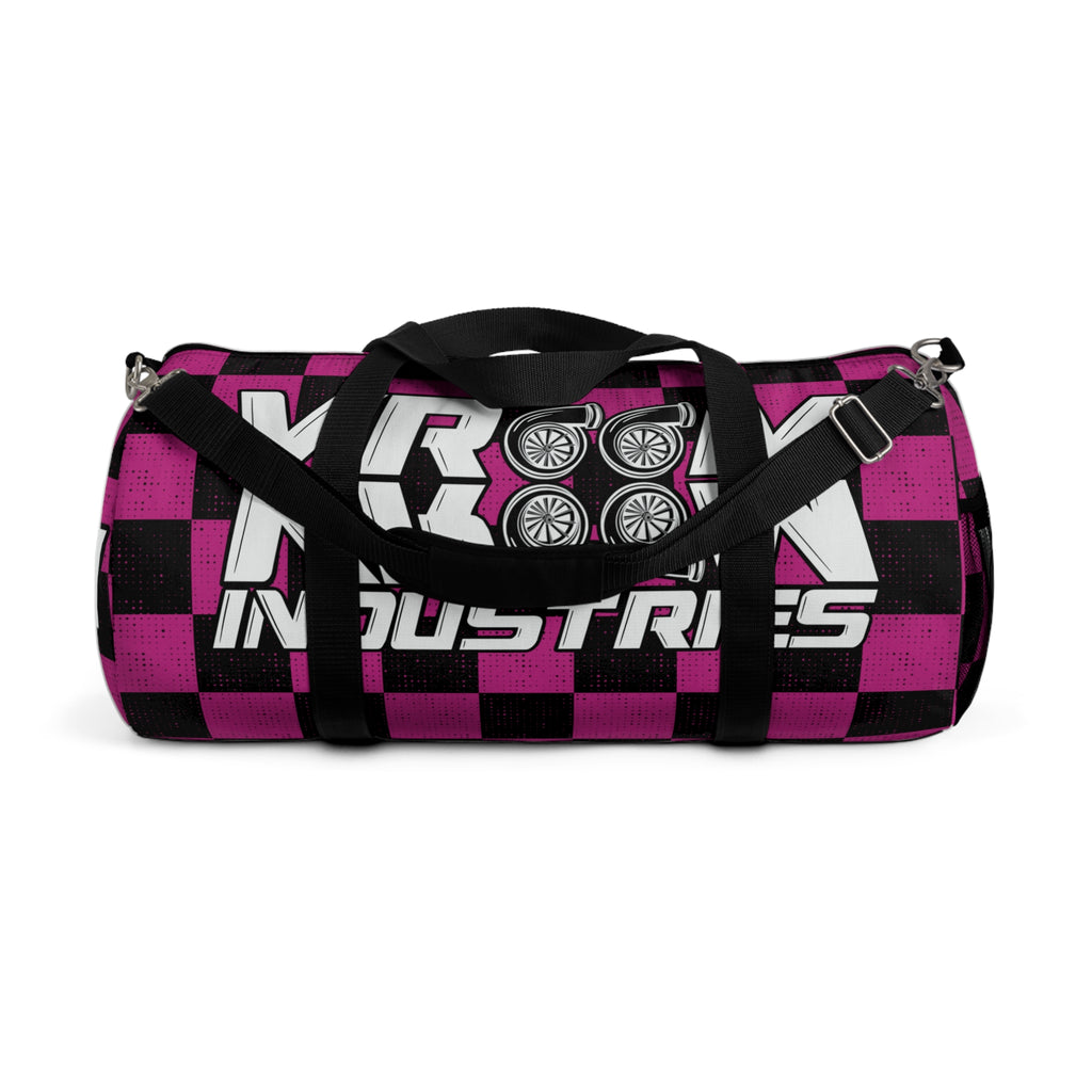 VroomVroom •  Pink & Black Checkered • Duffle Bag
