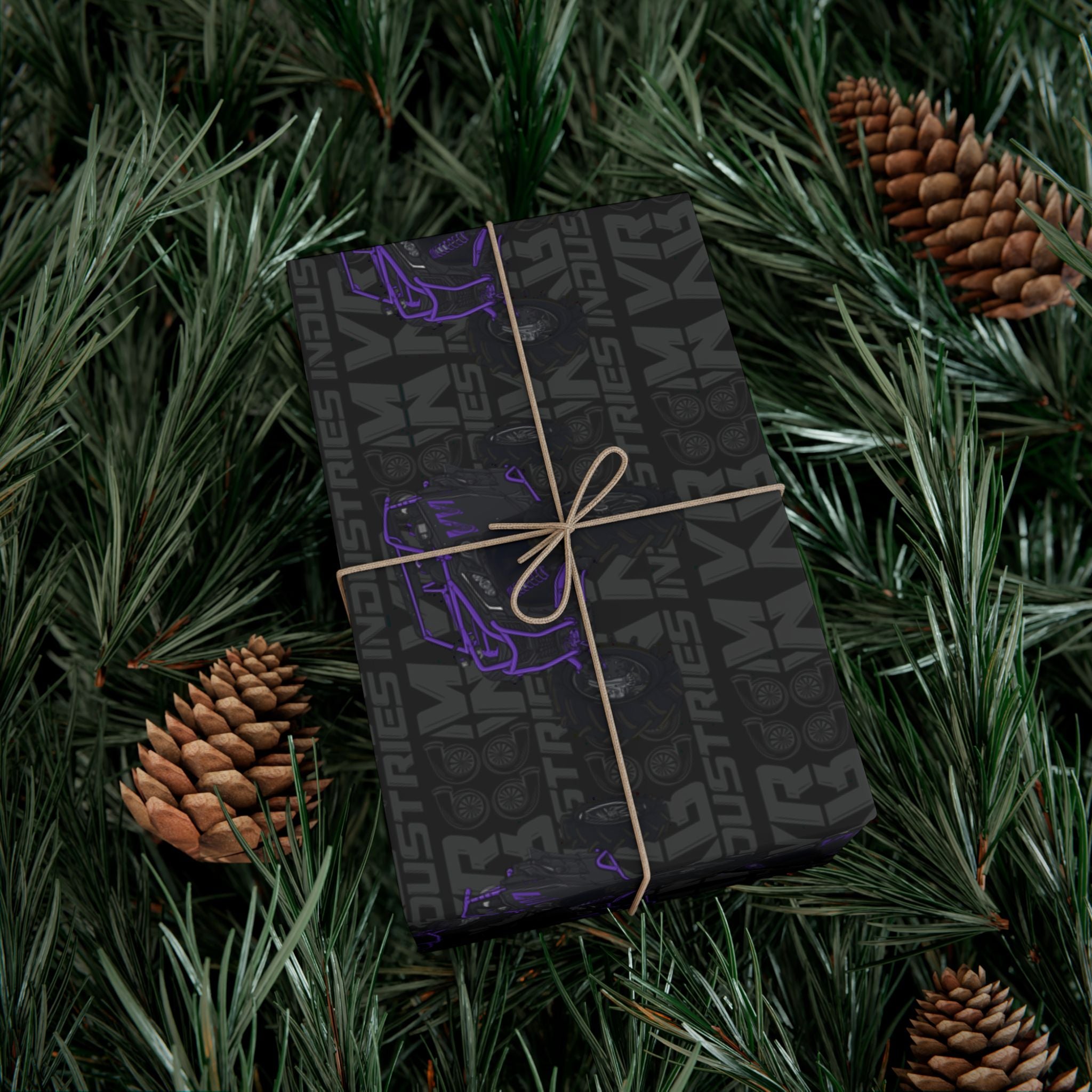 Purple SXS • Wrapping Paper - Black