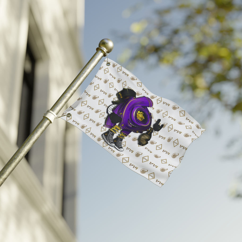 Vroomie Purple • VVI Gold + White (Same) Flag