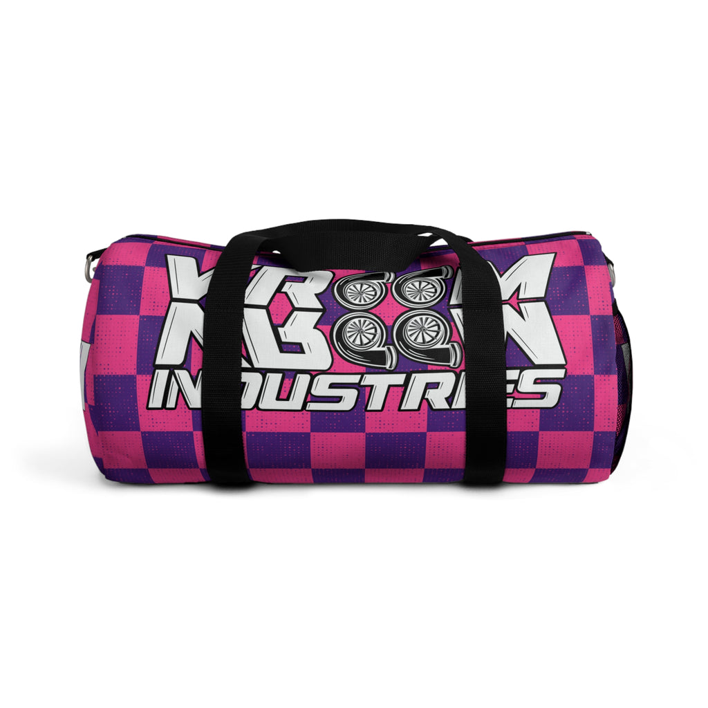 VroomVroom • Pink & Purple Checkered • Duffle Bag