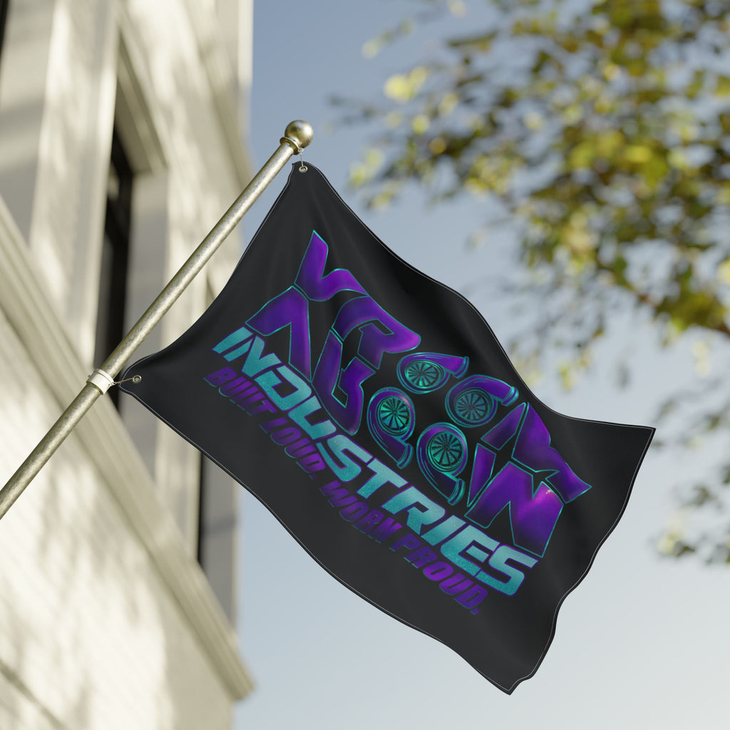 VroomVroom BLWP • Purple + Teal + Black (Same) Flag