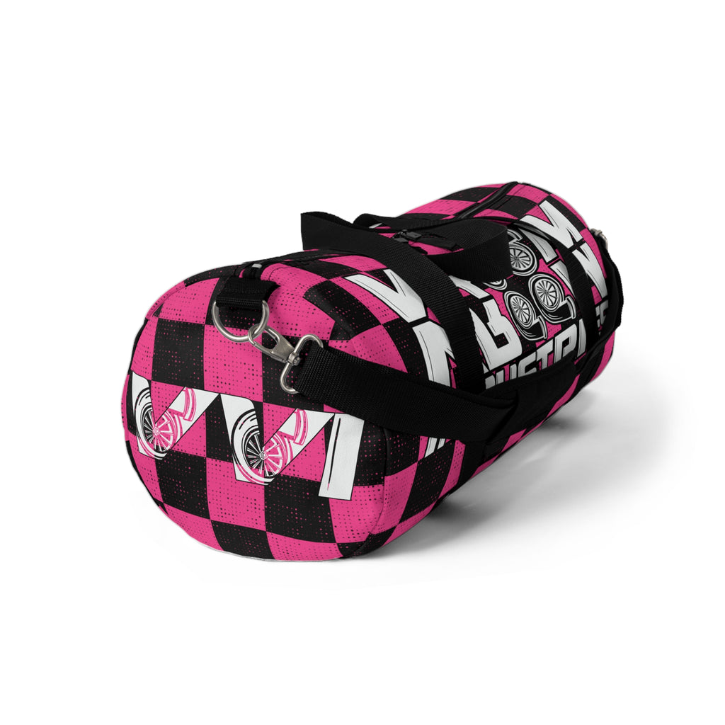 VroomVroom • Hot Pink & Black Checkered • Duffle Bag