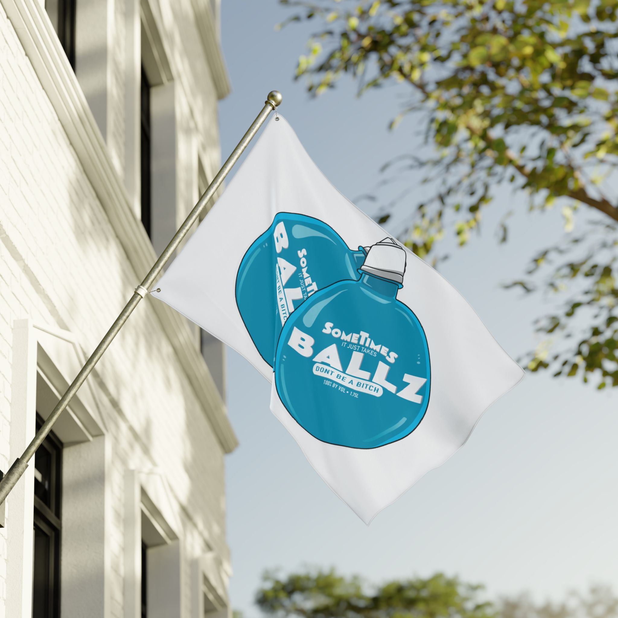 It Just Takes Ballz • White (Same) Flag