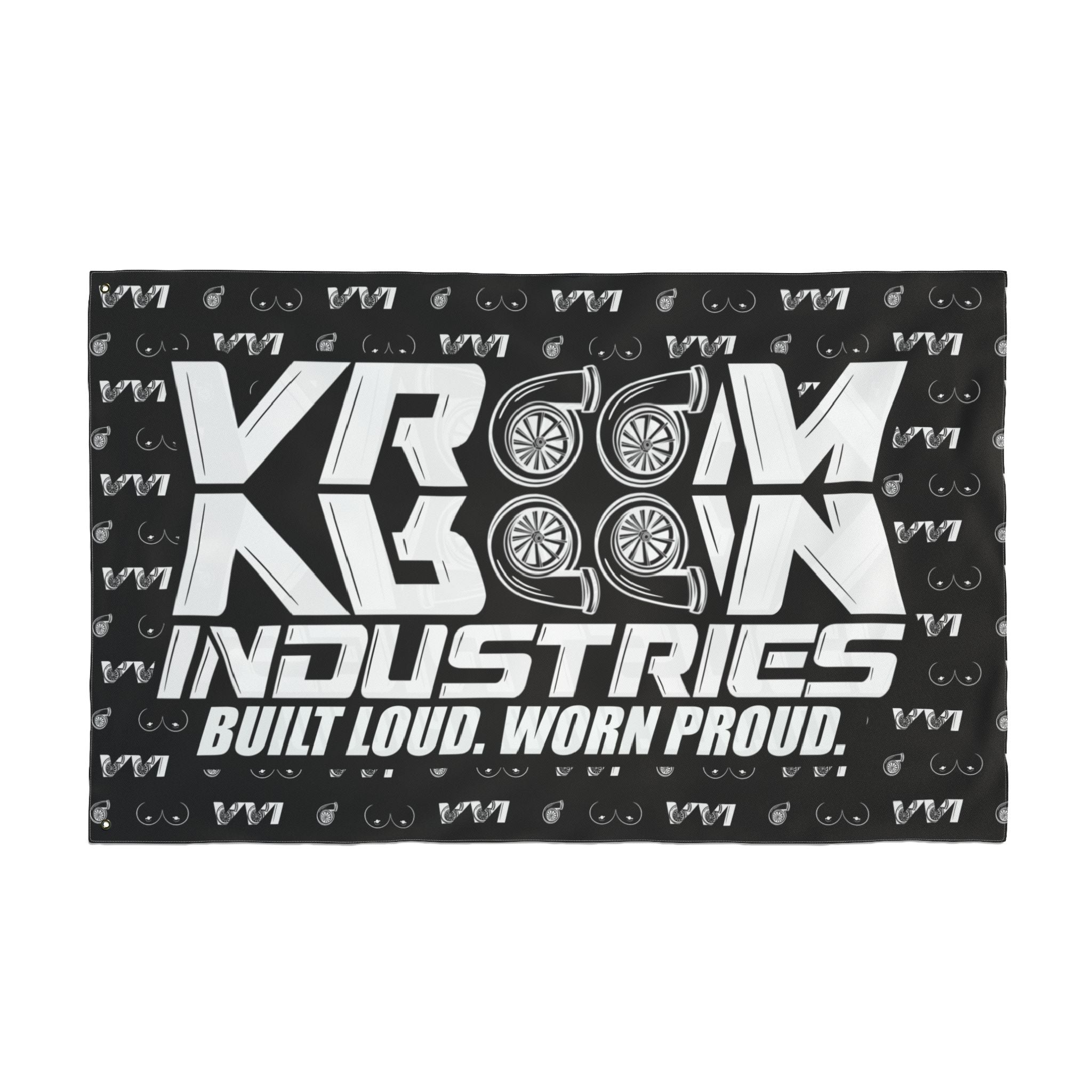 VroomVroom BLWP • Turbos + Boobies Black (Same) Flag