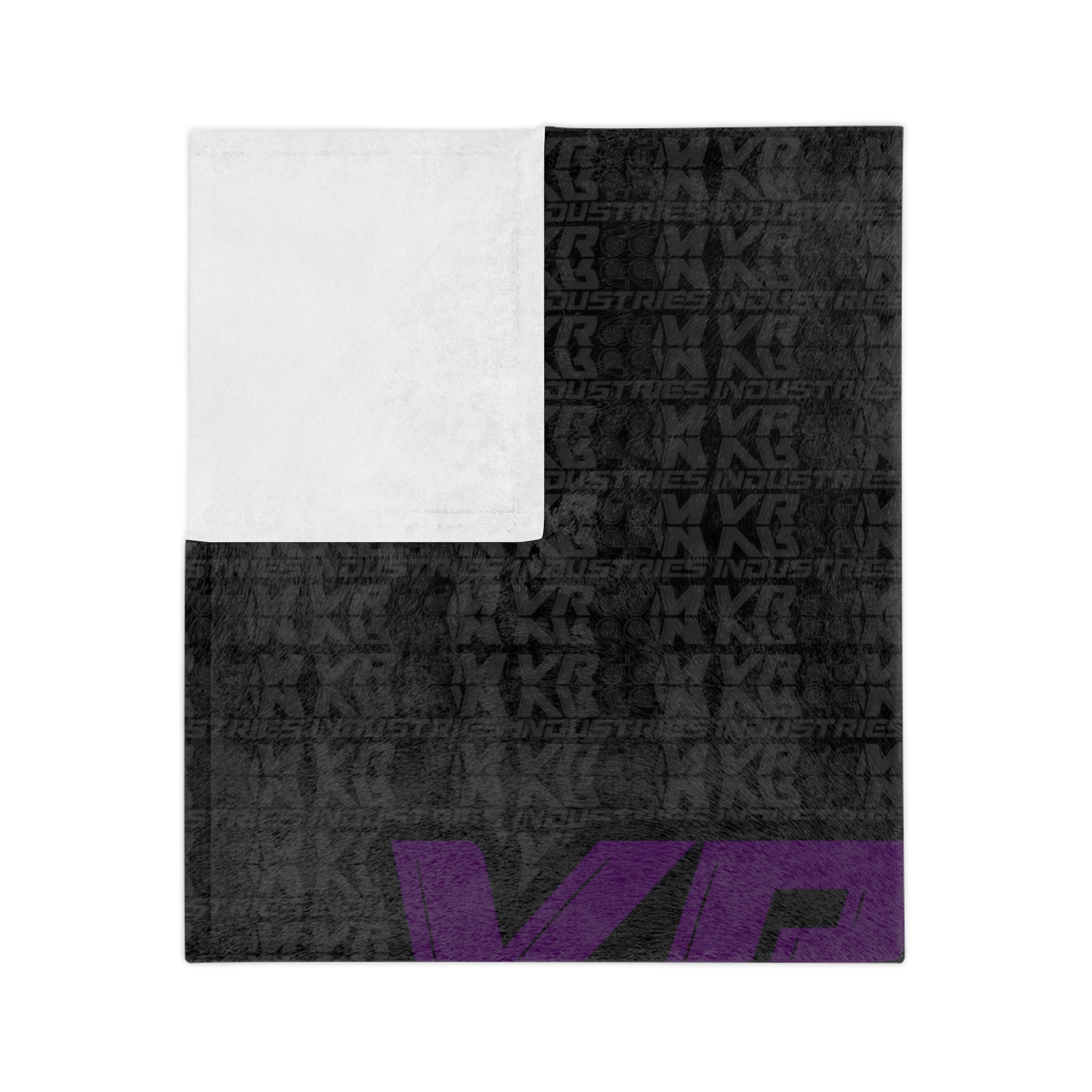 VroomVroom • Purple & Black •. Microfiber Blanket