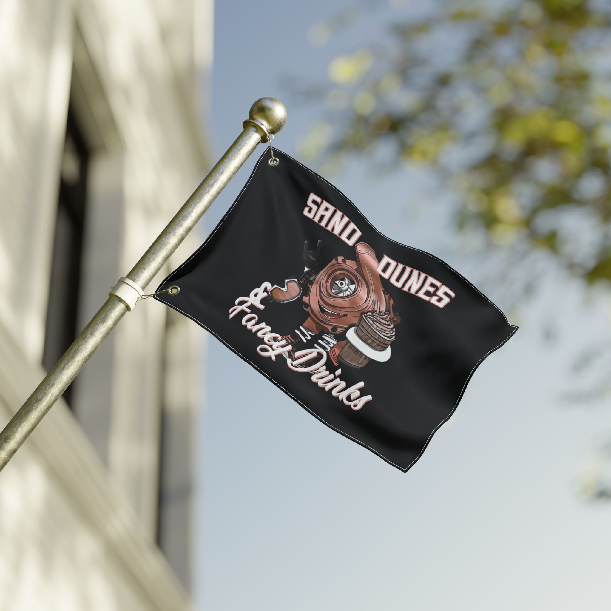 Sand Dunes & Fancy Drinks • Black (Same) Flag