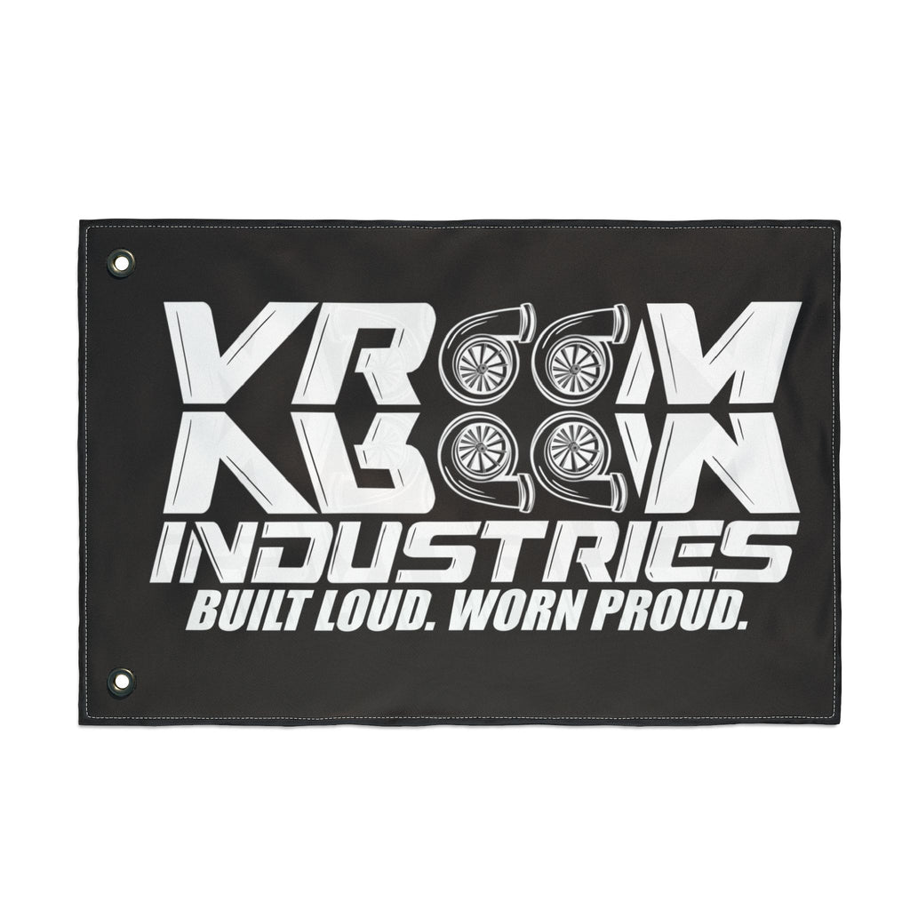 VroomVroom BLWP • White + Black (Same) Flag