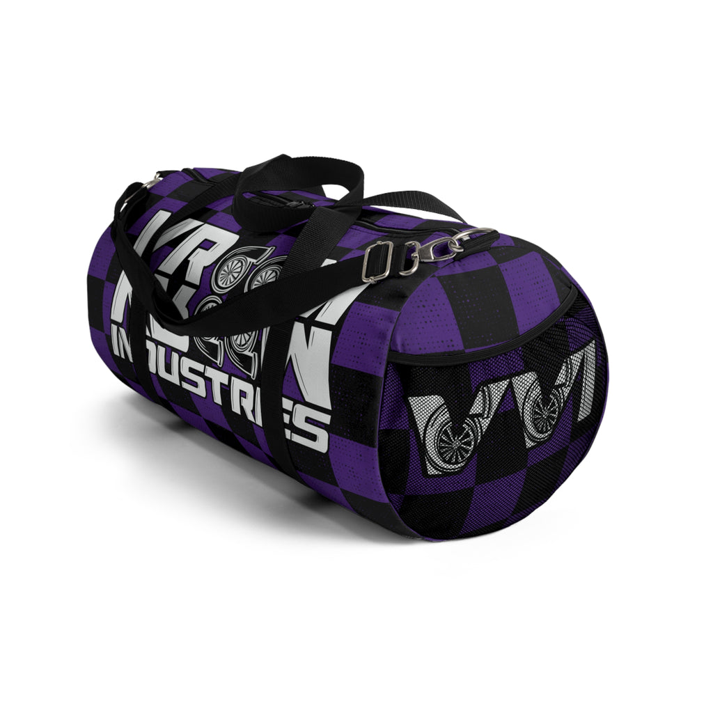 VroomVroom • Purple & Black Checkered • Duffle Bag