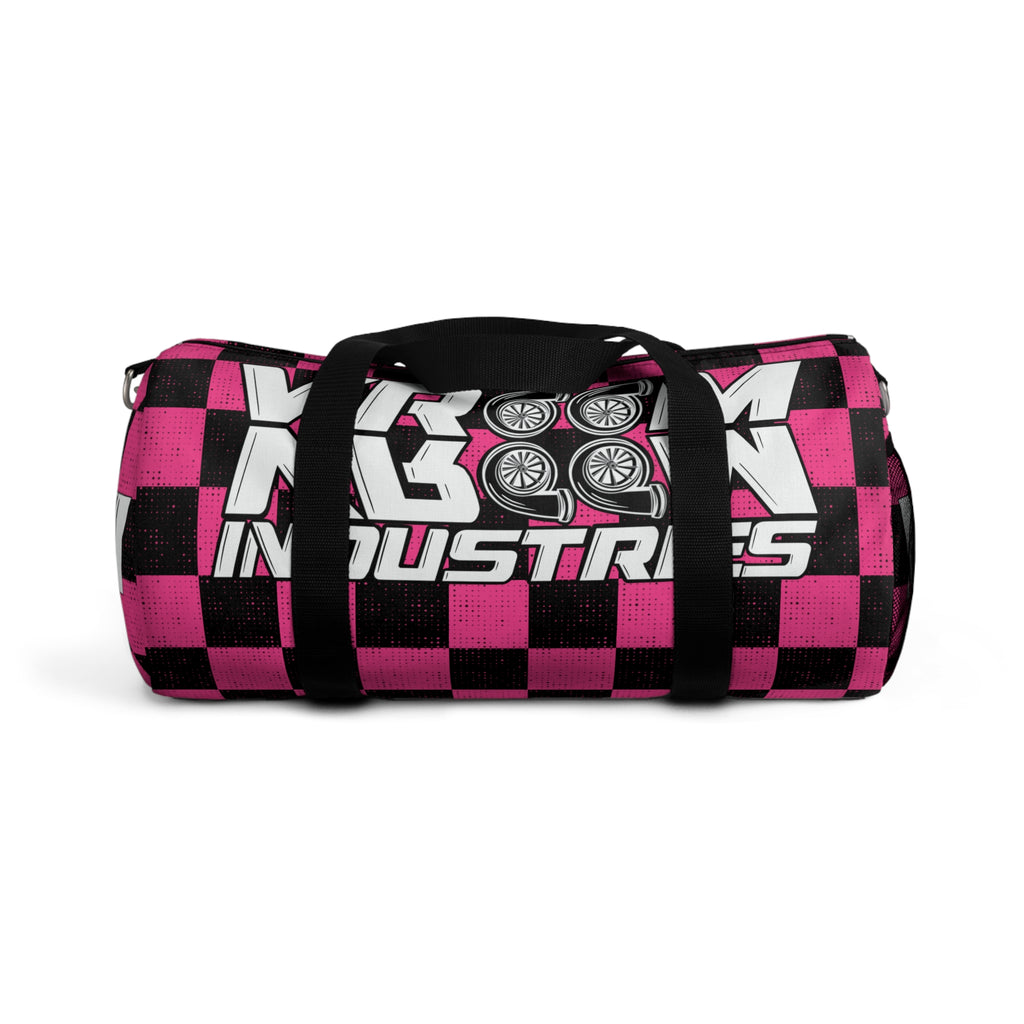 VroomVroom • Hot Pink & Black Checkered • Duffle Bag