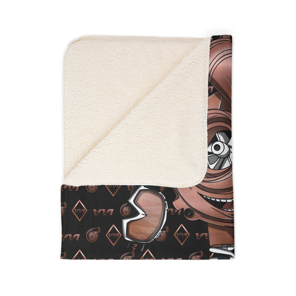 Sand Dunes & Fancy Drinks • Black & Rose Gold • Sherpa Blanket