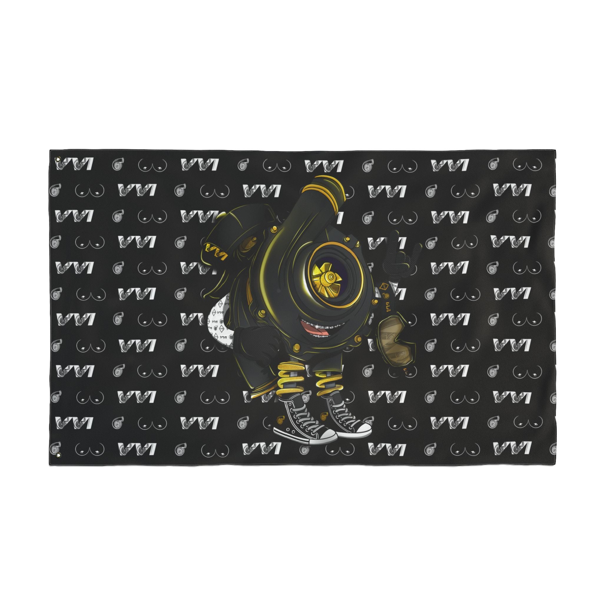 VroomVroom • Black Vroomie (Drivers Side) Flag