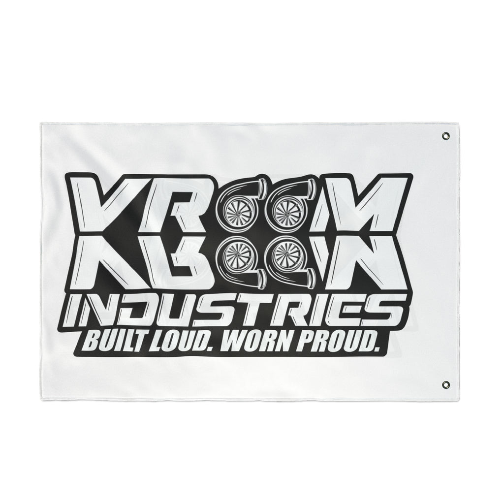 VroomVroom BLWP • Black + White (Same) Flag