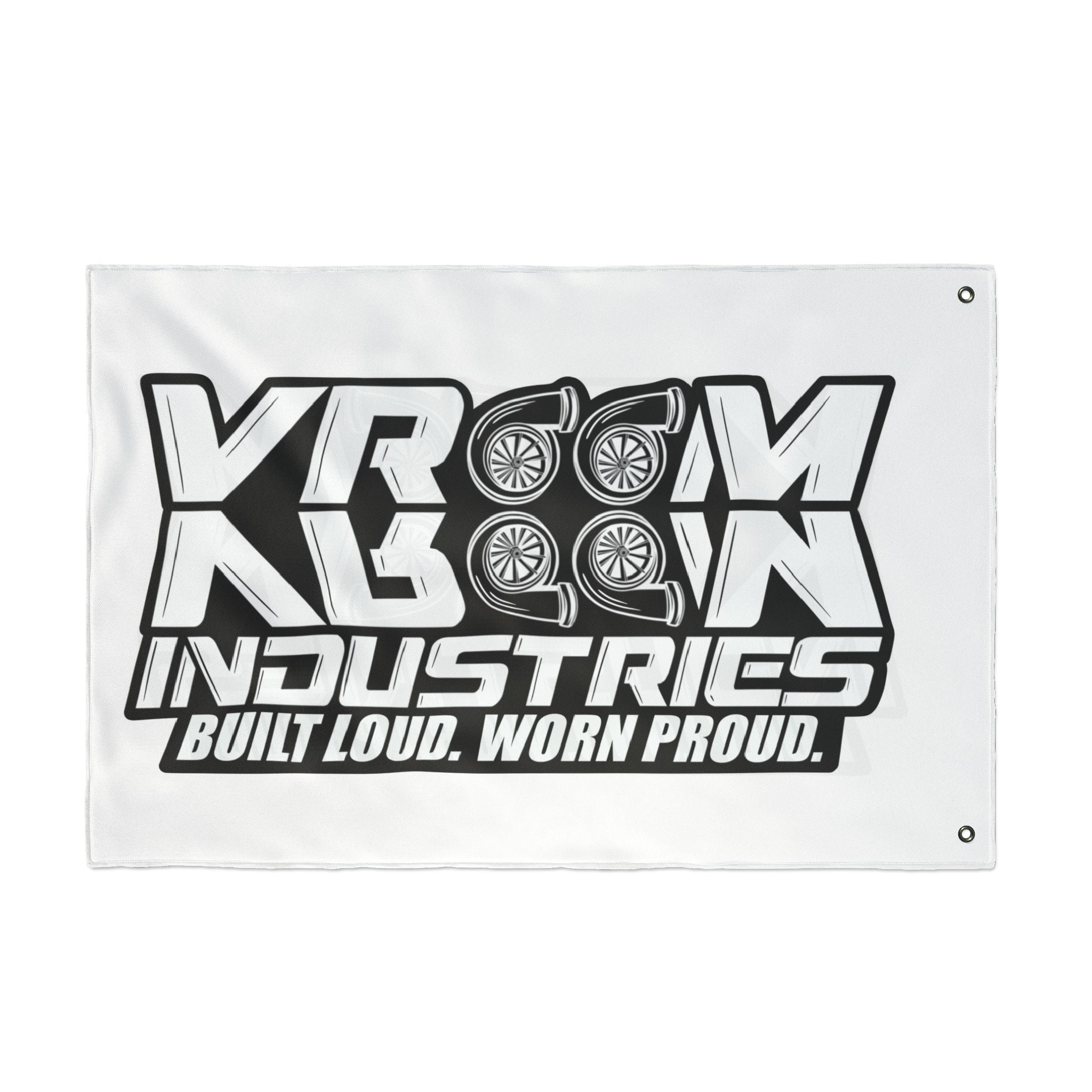 VroomVroom BLWP • Black + White (Same) Flag