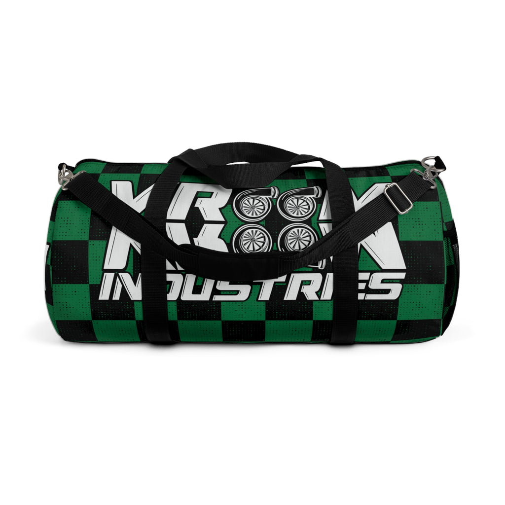 VroomVrom • Kelly Green & Black Checkered • Duffle Bag