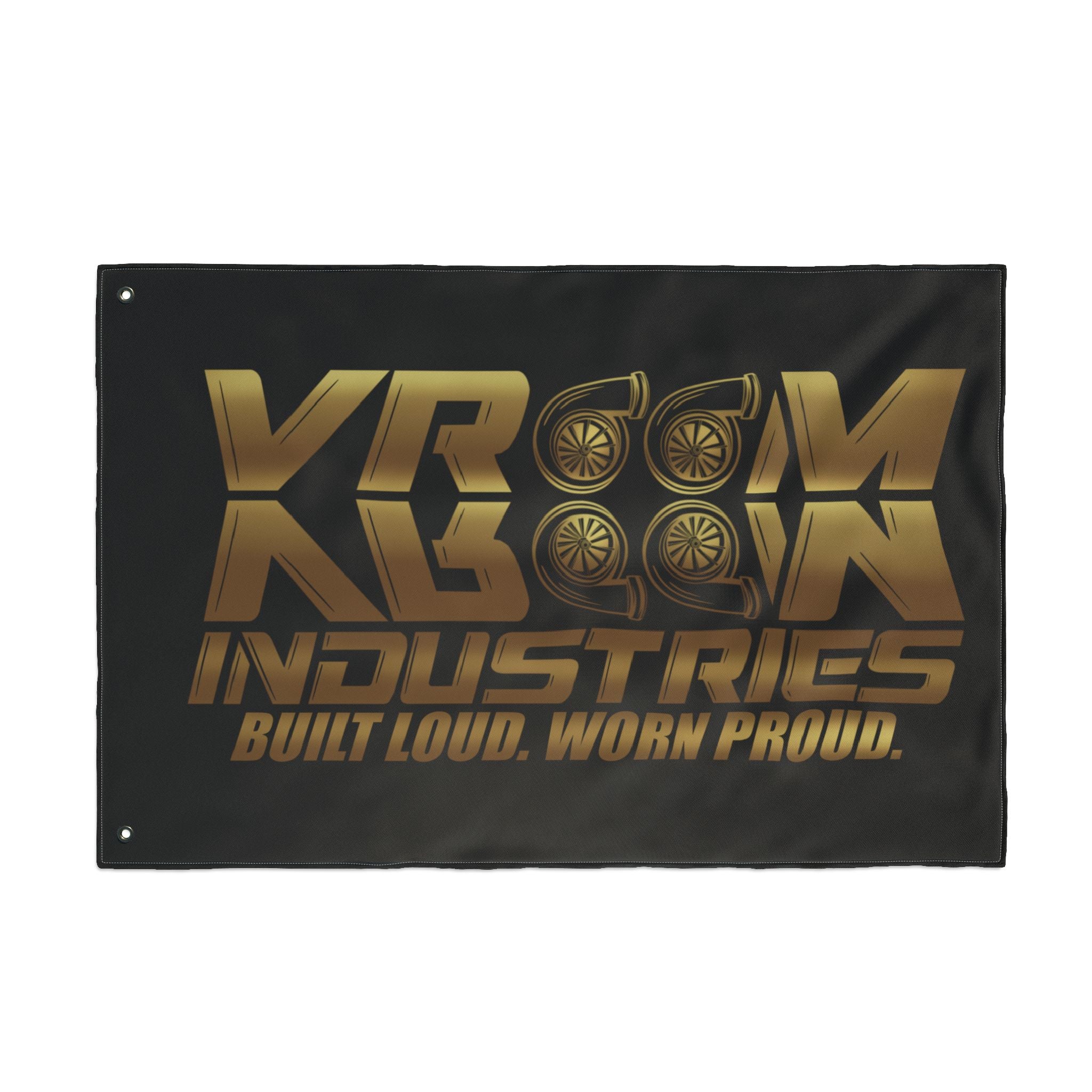 VroomVroom BLWP • Gold + Black (Same) Flag