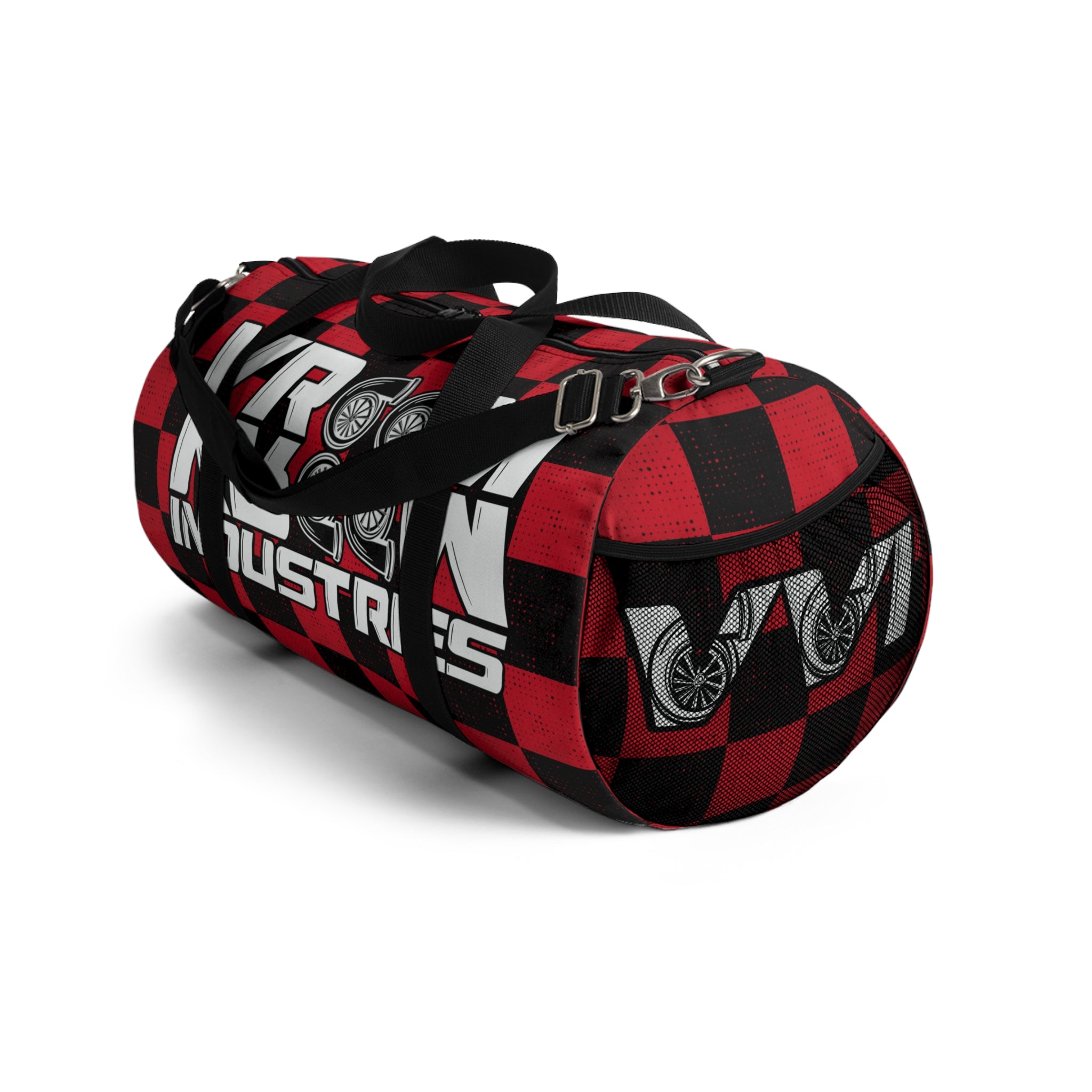 VroomVroom • Red & Black Checkered • Duffle Bag