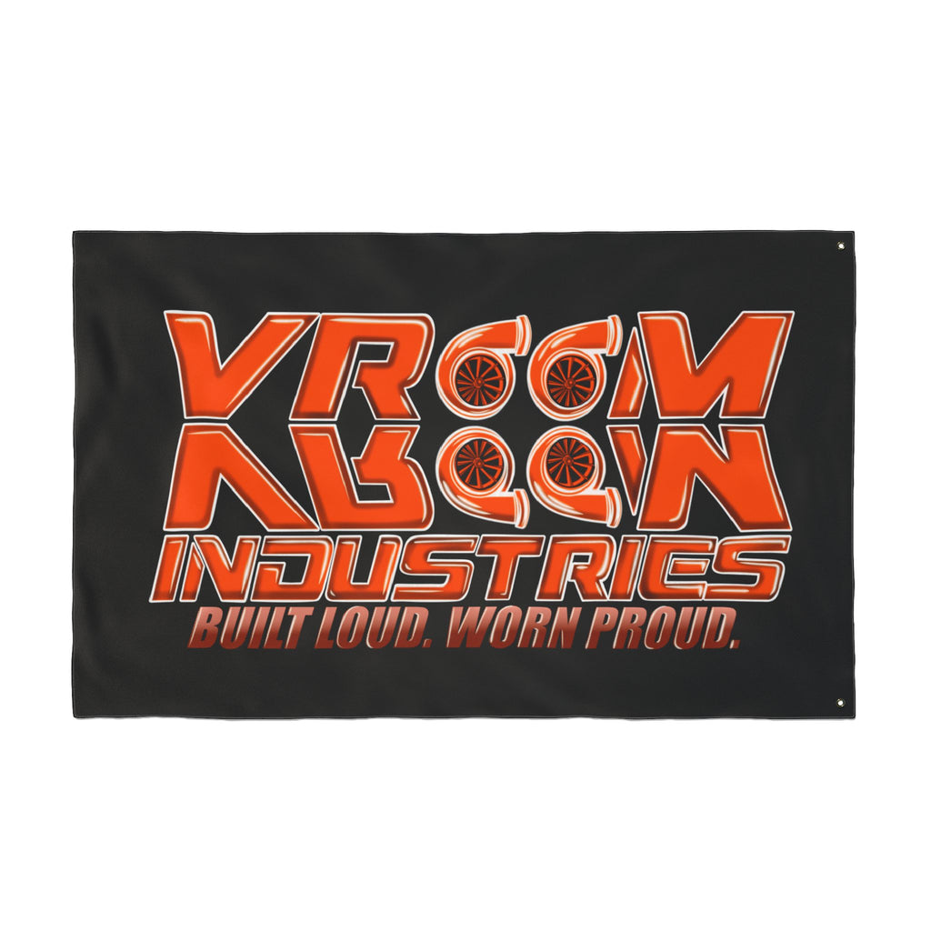 VroomVroom BLWP • Orange + Black (Same) Flag