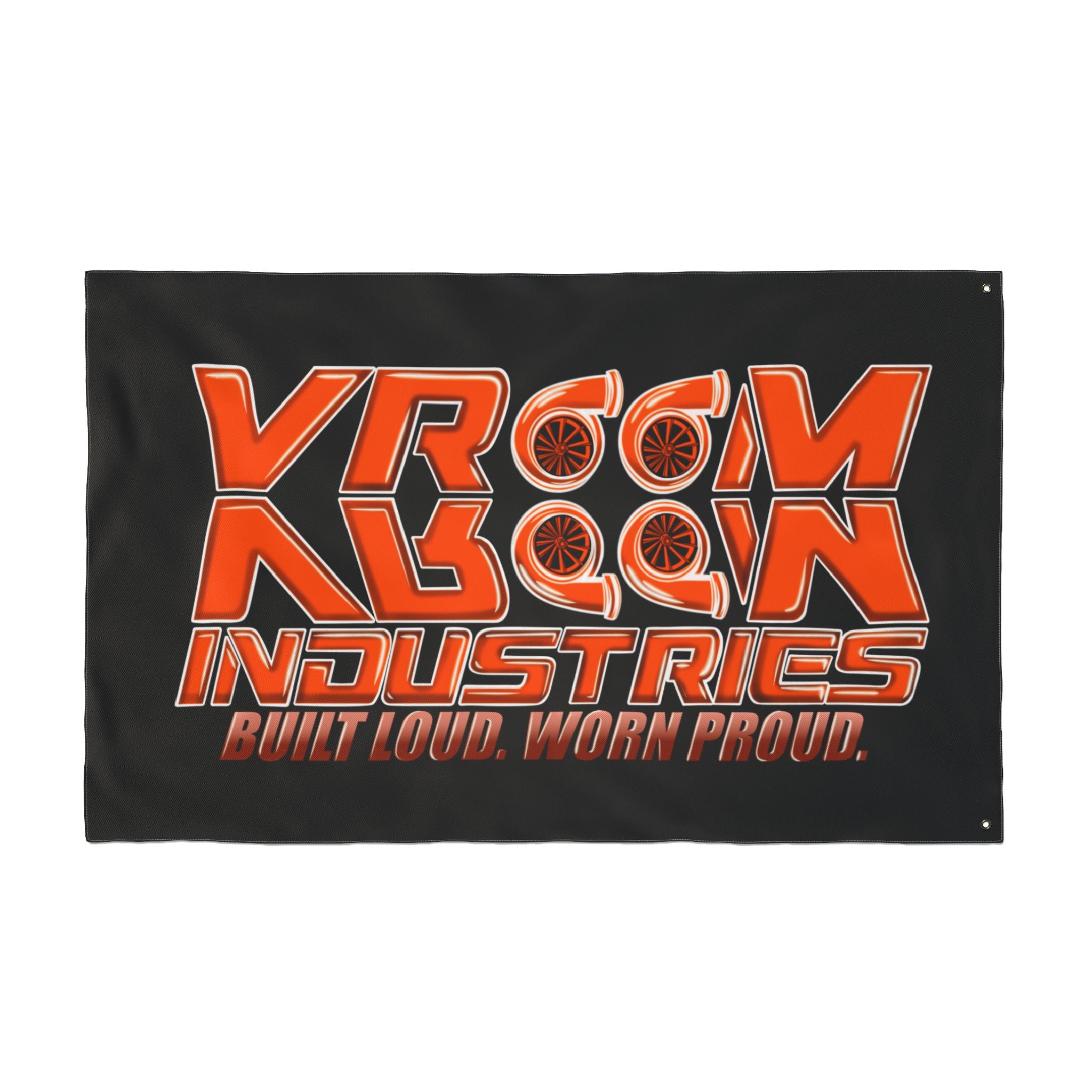 VroomVroom BLWP • Orange + Black (Same) Flag