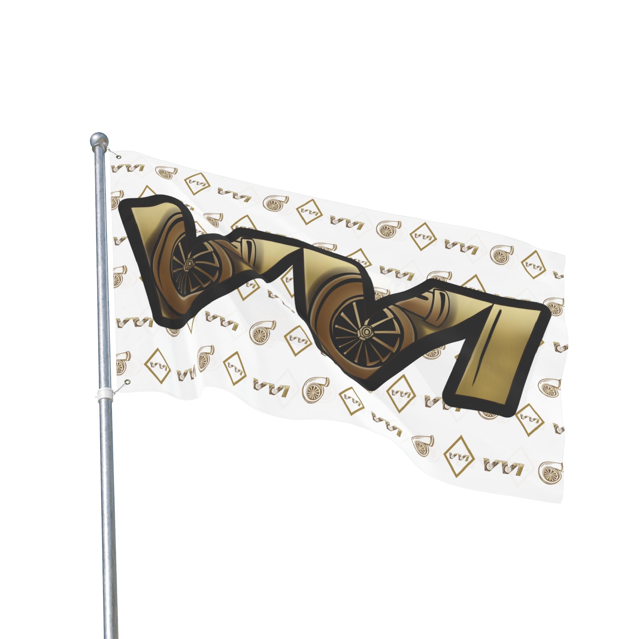 VVI • Diamonds & Gold + White (Same) Flag
