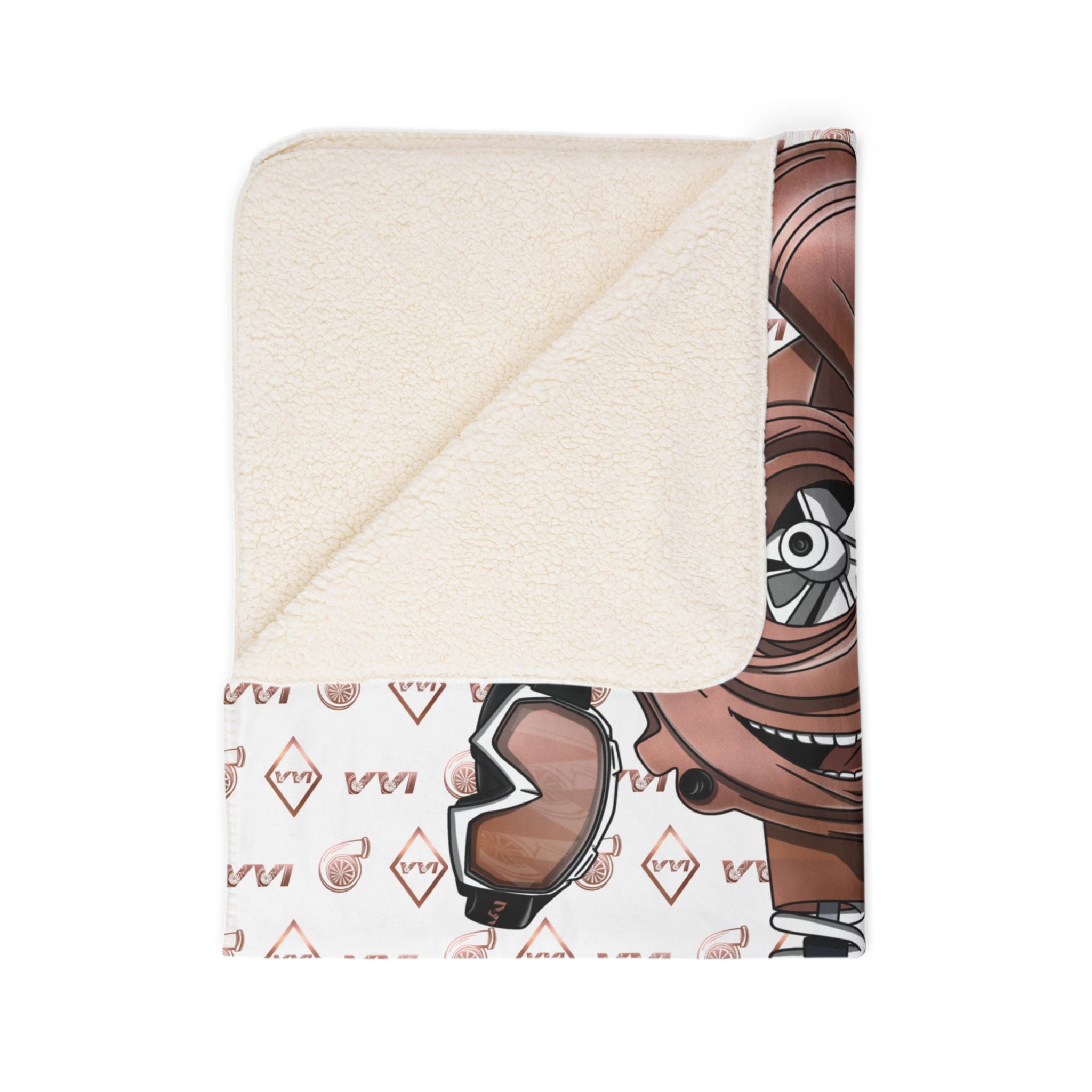 Sand Dunes & Fancy Drinks • White • Sherpa Blanket