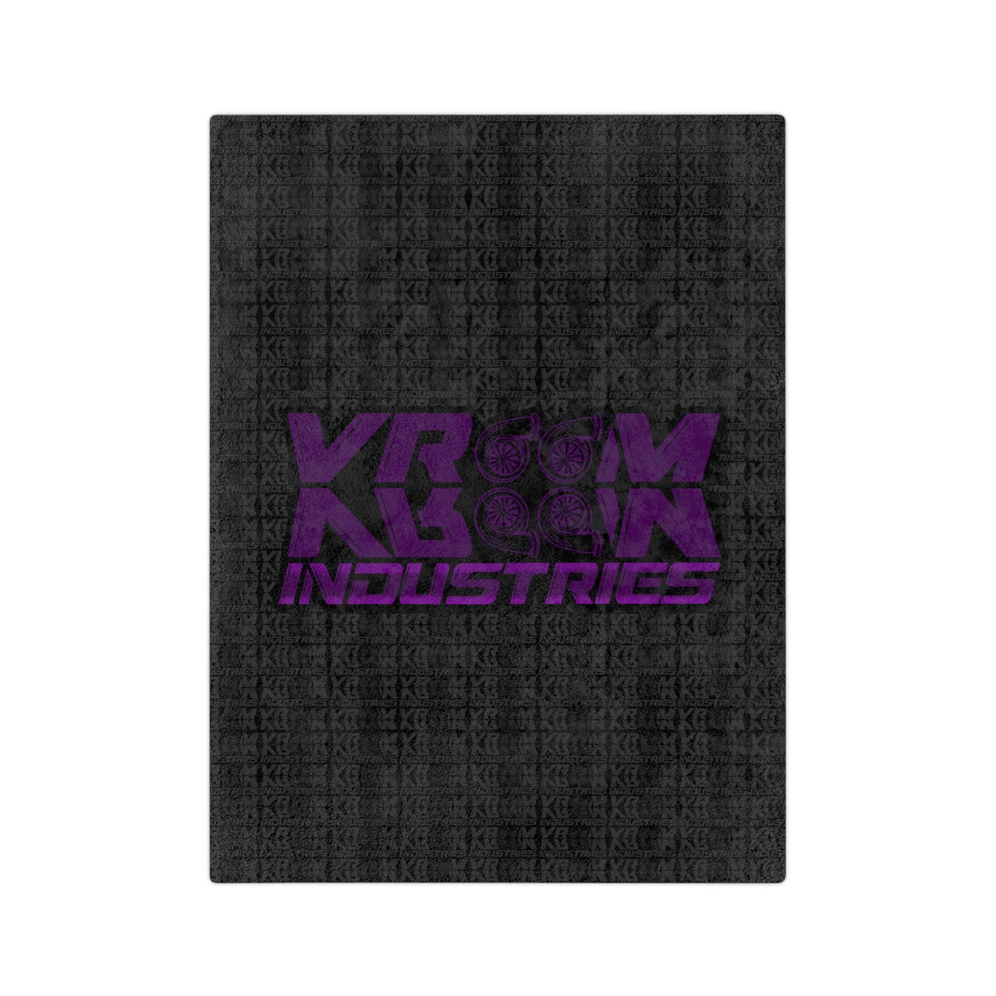 VroomVroom • Purple & Black •. Microfiber Blanket