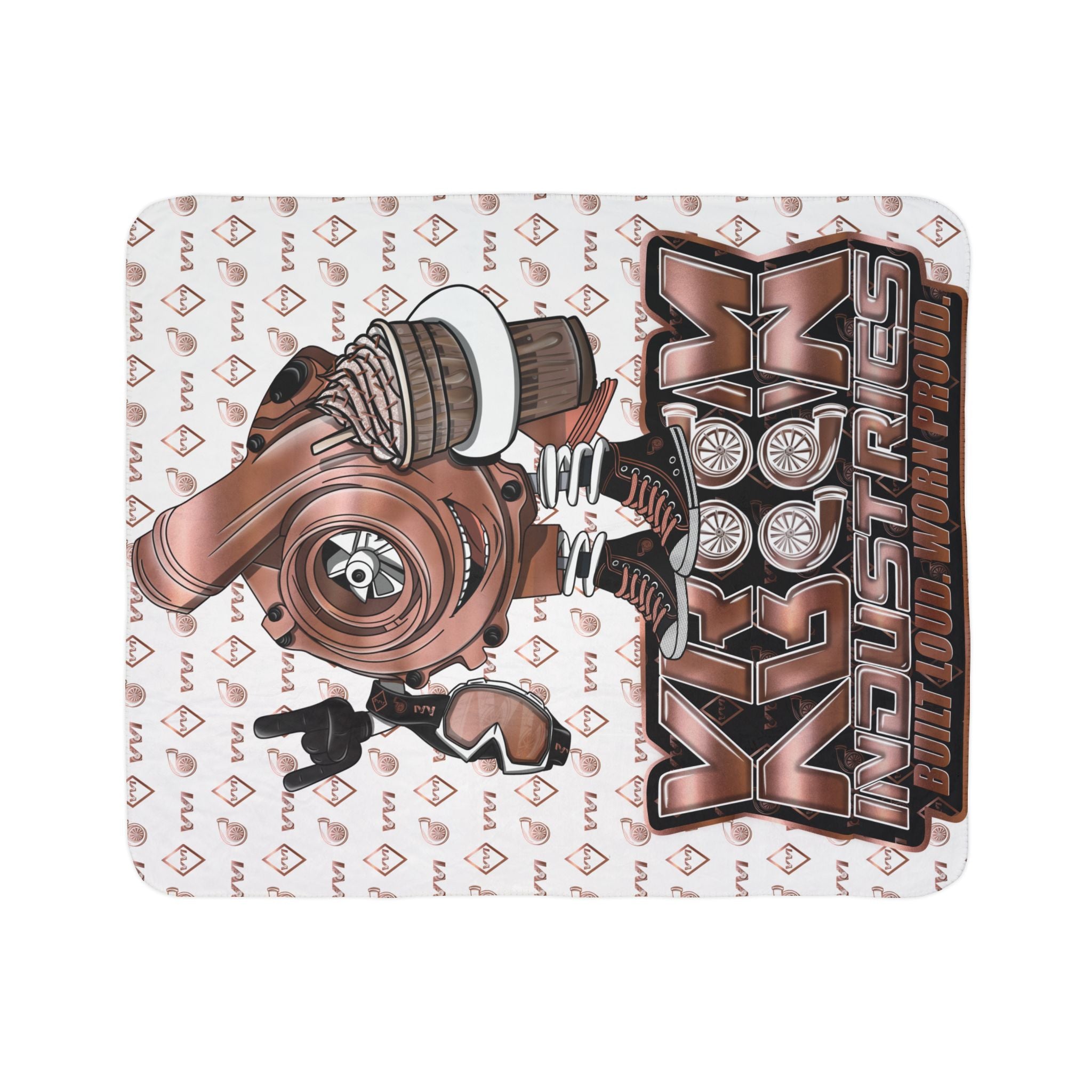 Sand Dunes & Fancy Drinks • White • Sherpa Blanket