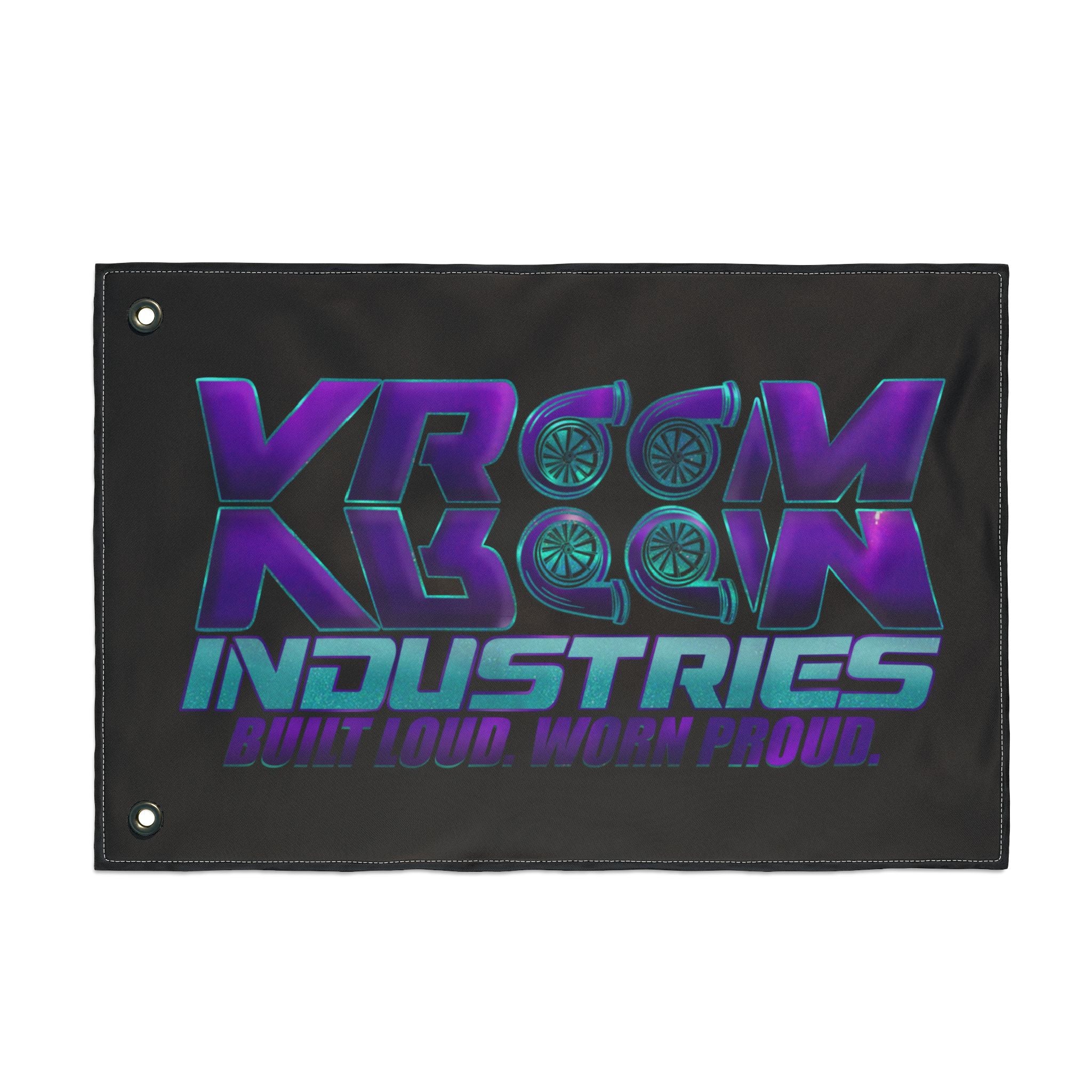 VroomVroom BLWP • Purple + Teal + Black (Same) Flag