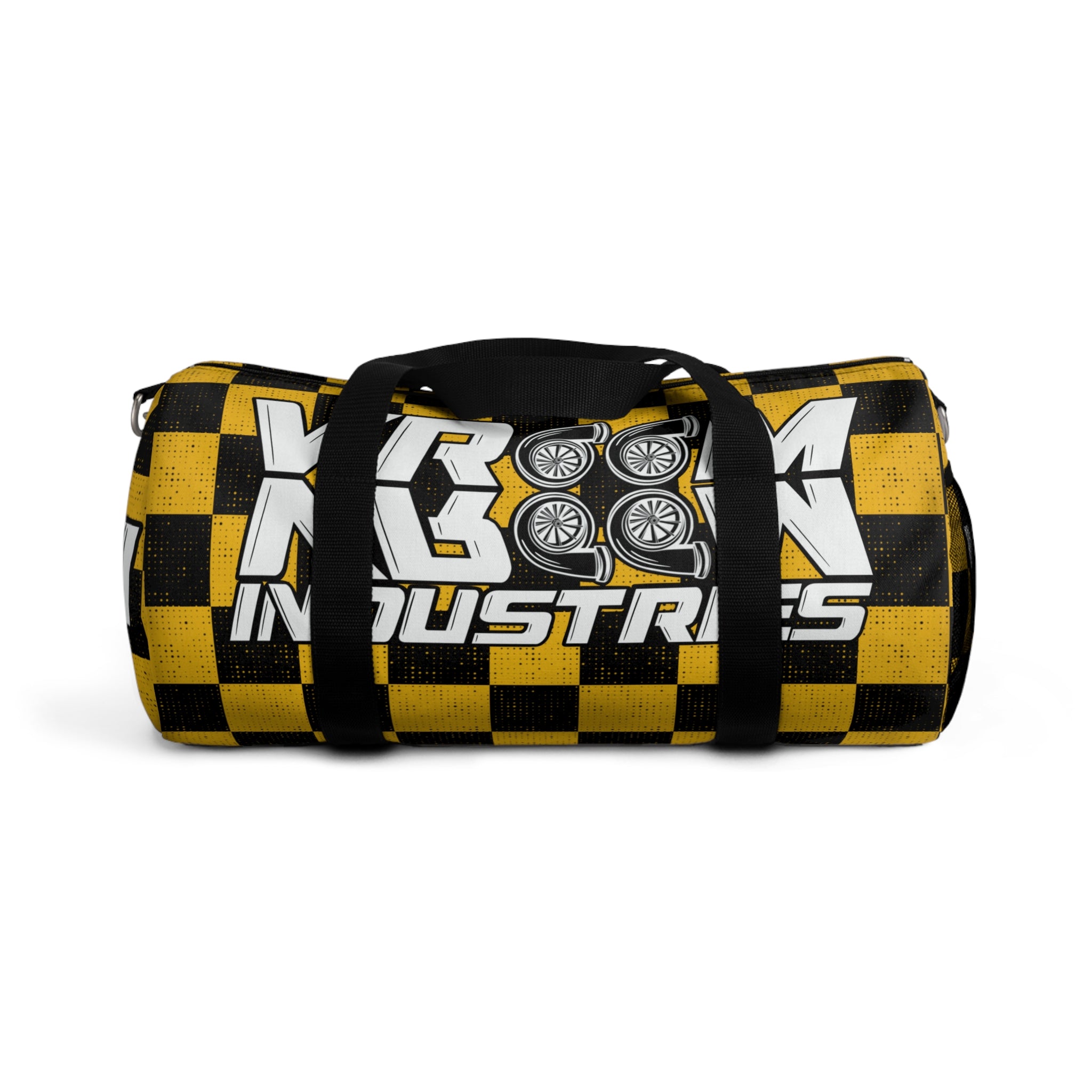 VroomVroom • Yellow & Black Checkered • Duffle Bag