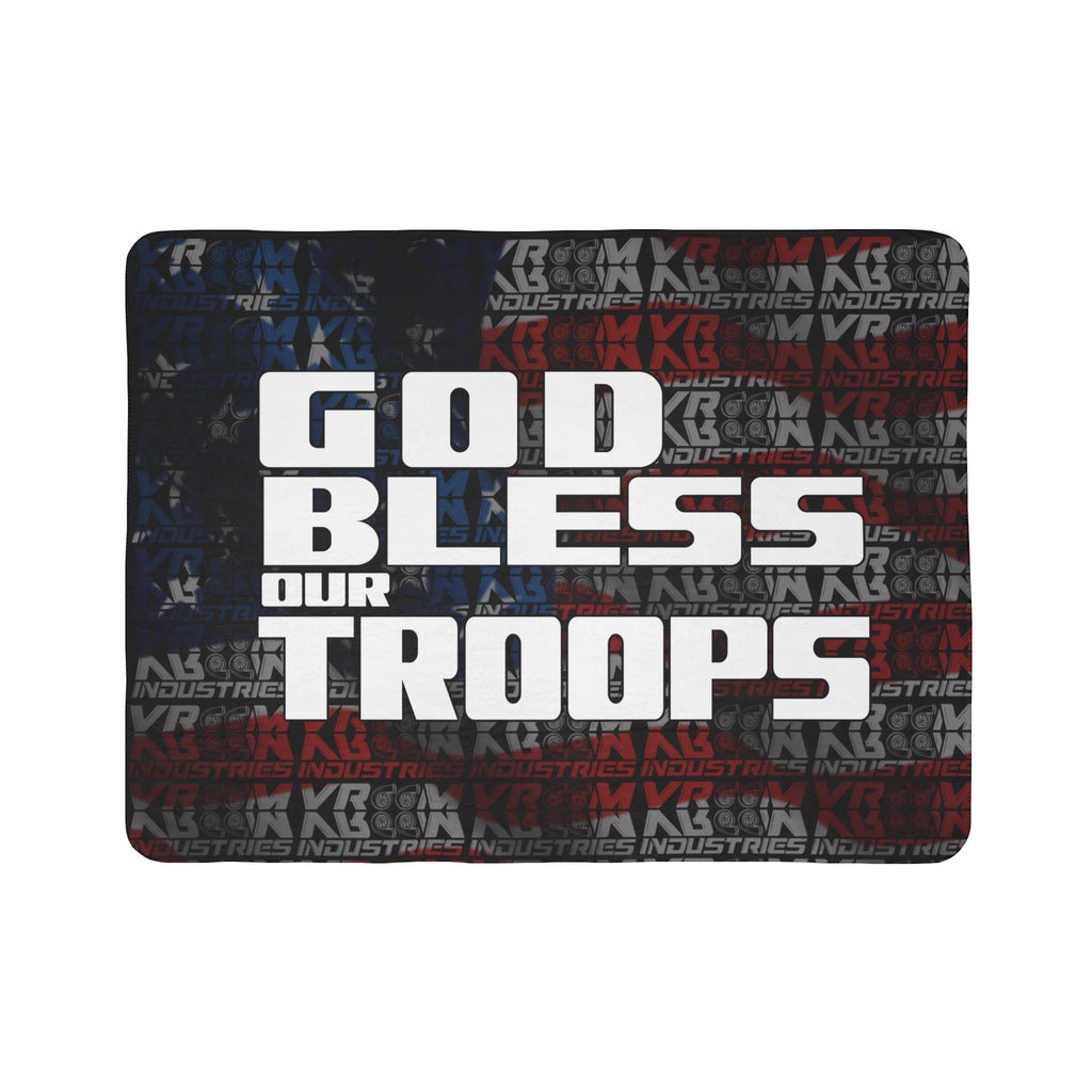 God Bless Our Troops + VroomVroom • Sherpa Blanket