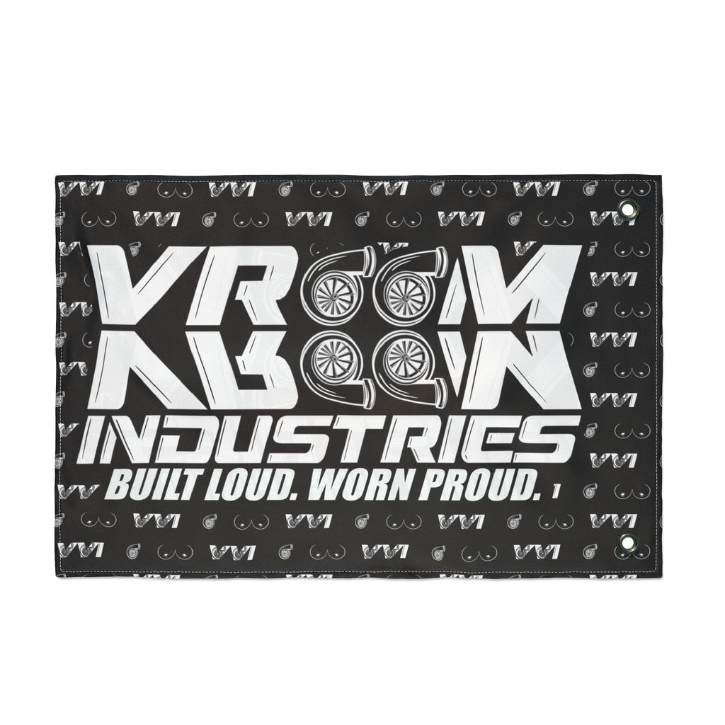 VroomVroom BLWP • Turbos + Boobies Black (Same) Flag