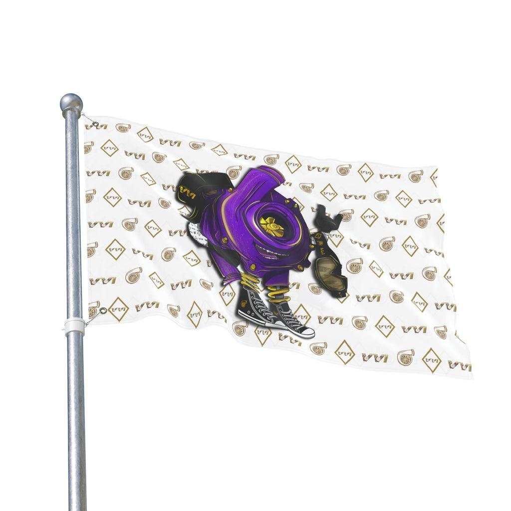 Vroomie Purple • VVI Gold + White (Same) Flag