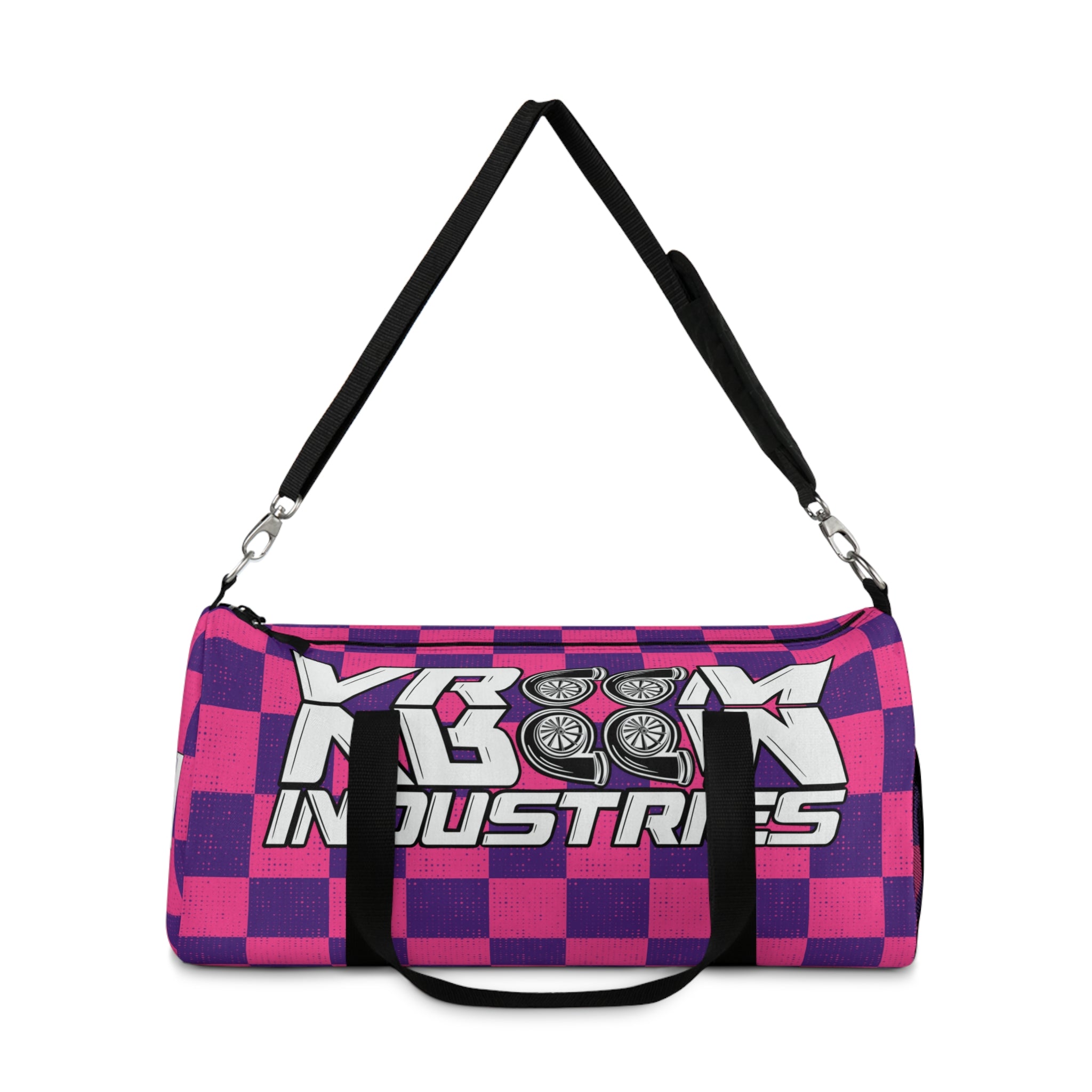 VroomVroom • Pink & Purple Checkered • Duffle Bag