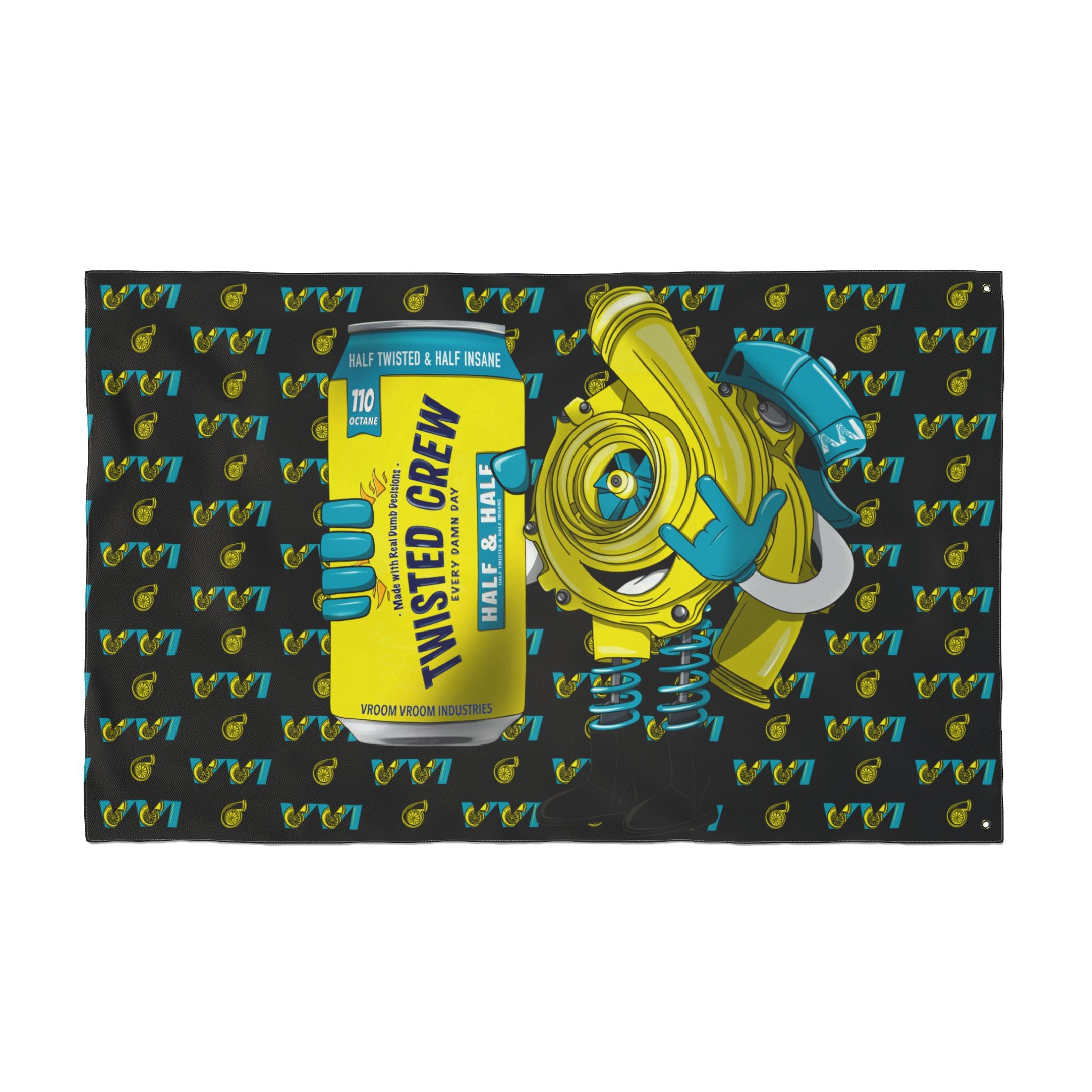 Twisted Crew + VVI Turbo Blue + Yellow (Same) Flag