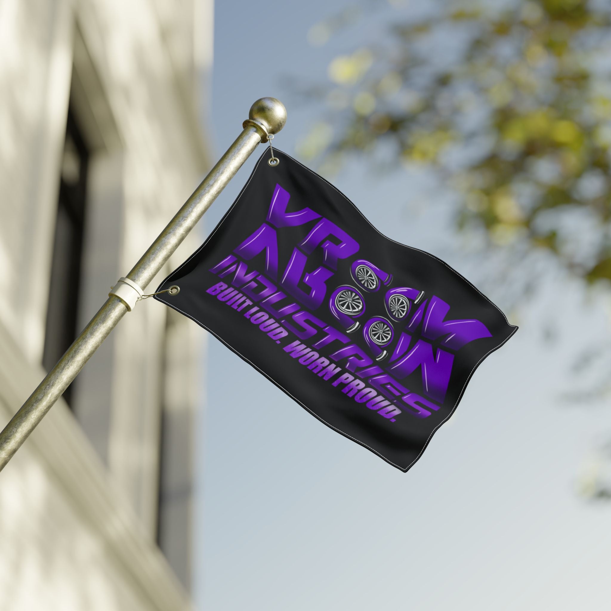 VroomVroom BLWP • Purple + Black (Same) Flag