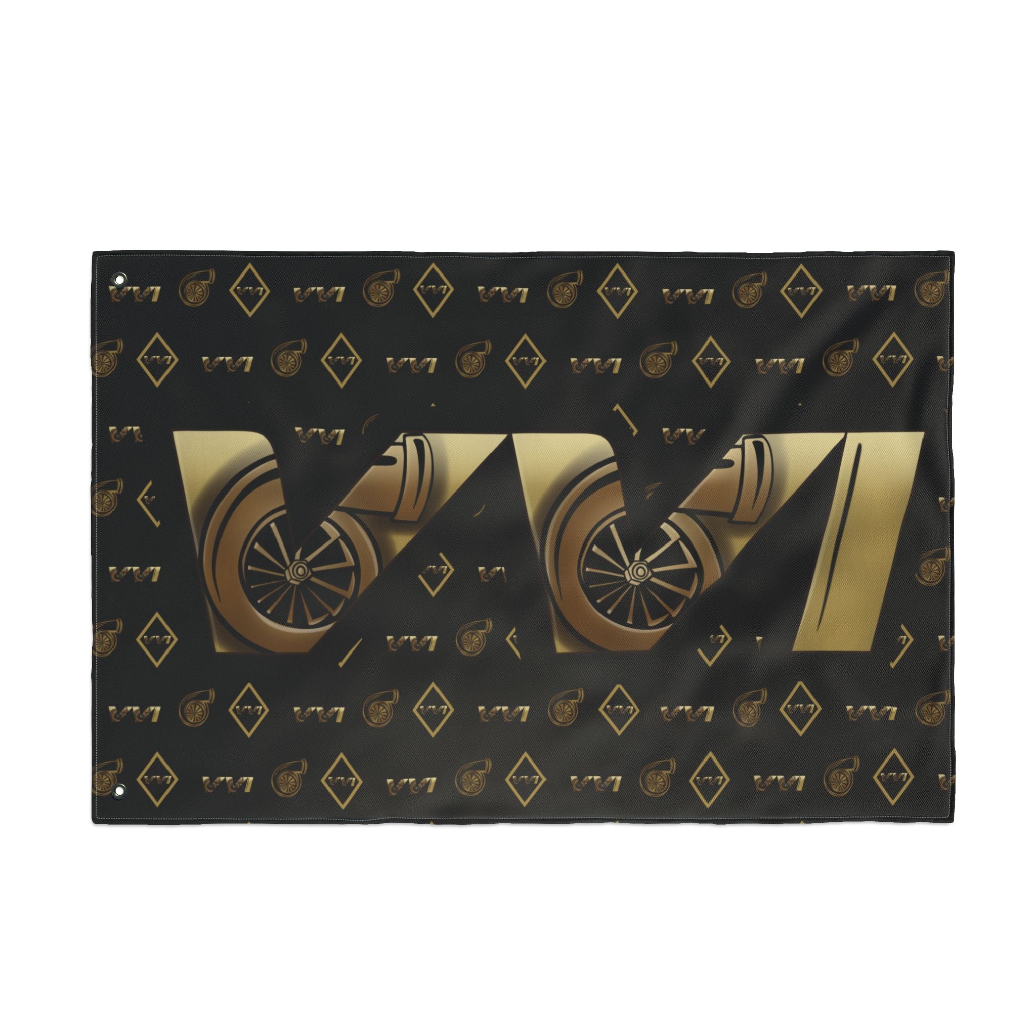 VVI • Diamonds & Gold + Black  (Same) Flag