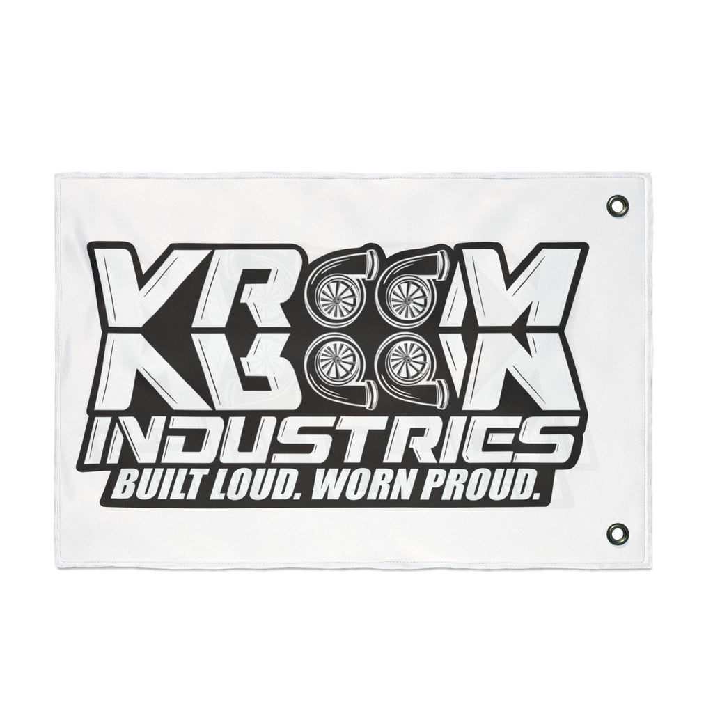 VroomVroom BLWP • Black + White (Same) Flag