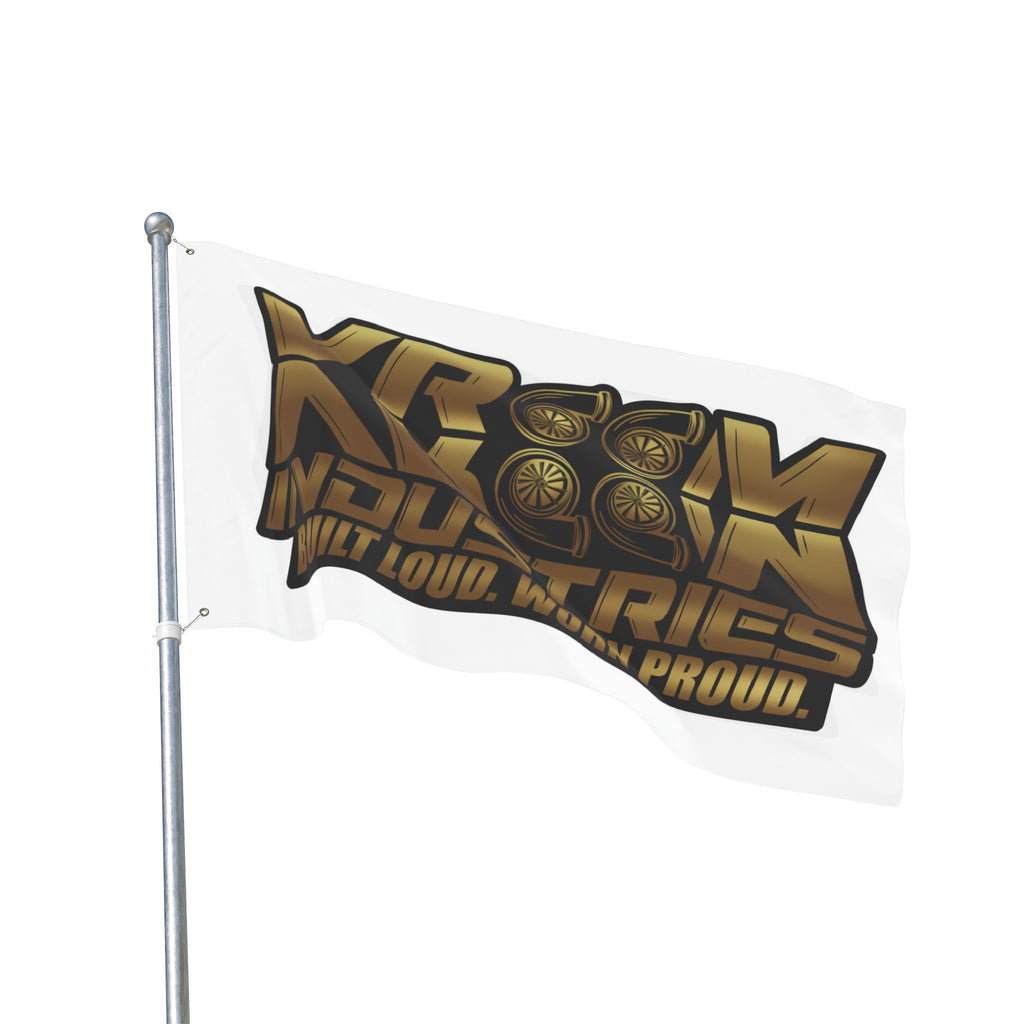 VroomVroom BLWP • White + Gold + Black (Same) Flag