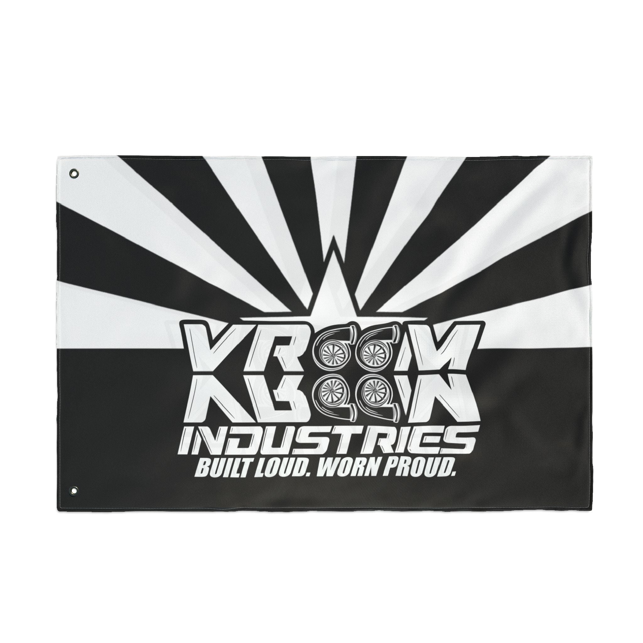 VroomVroom Arizona • White + Black (Same) Flag