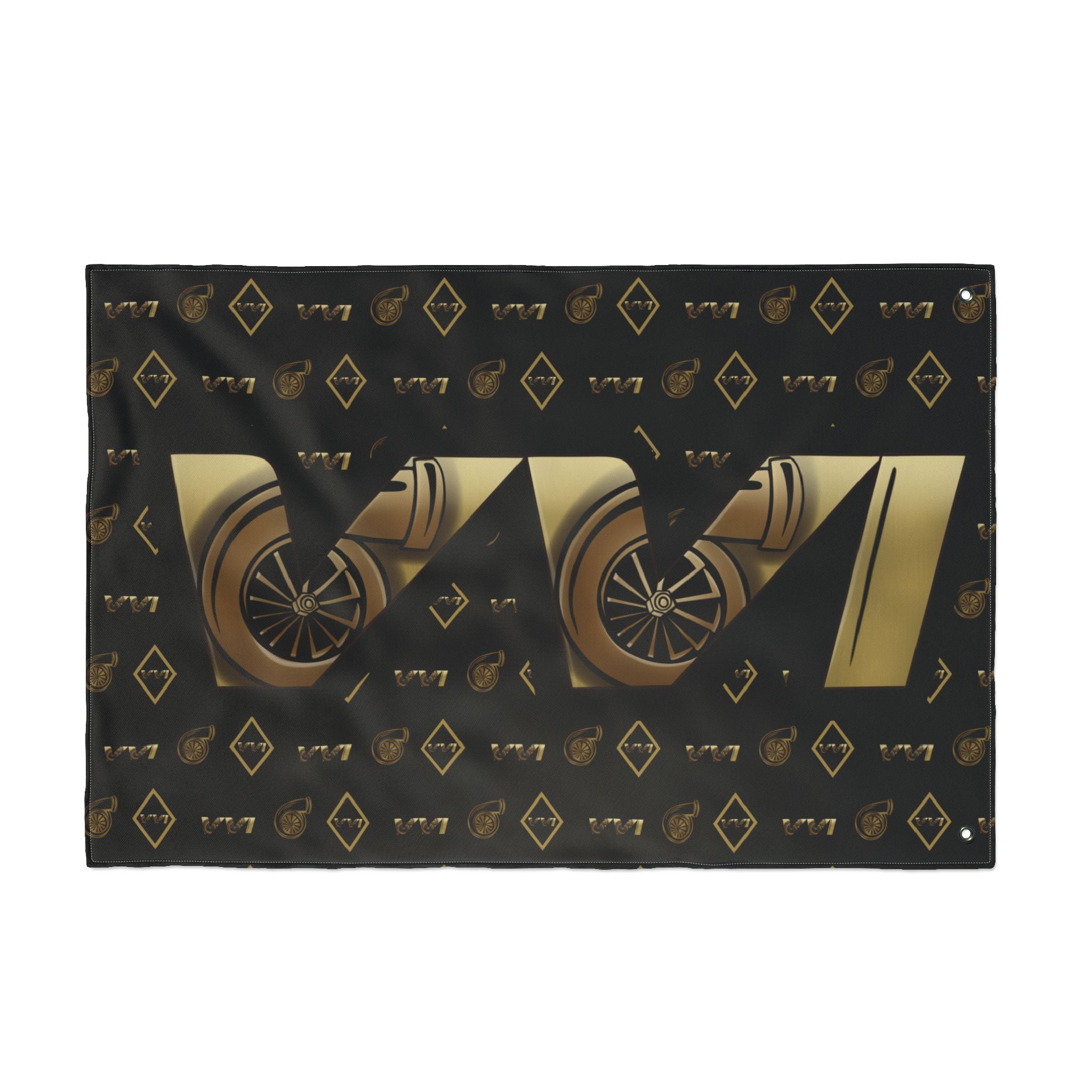 VVI • Diamonds & Gold + Black  (Same) Flag