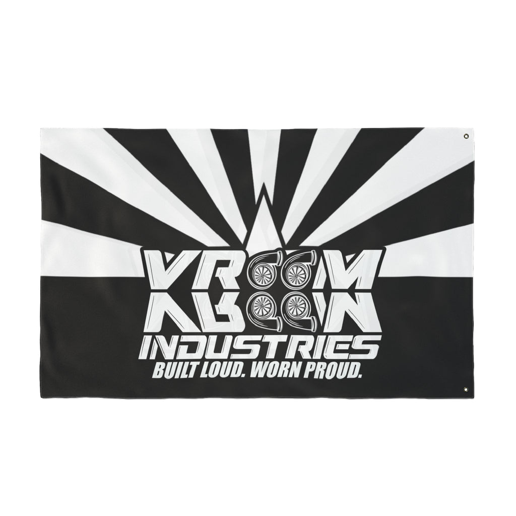 VroomVroom Arizona • White + Black (Same) Flag