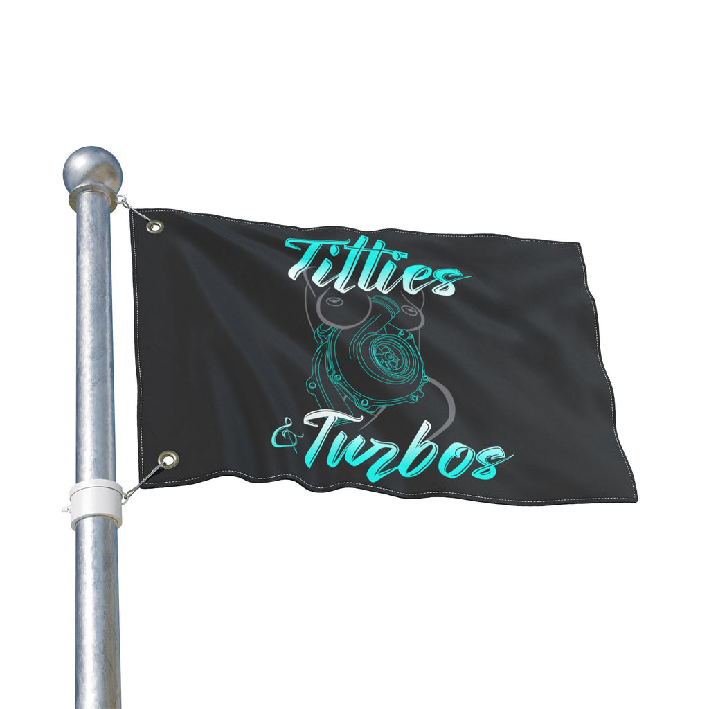 Titties & Turbos Flag (Drivers Side)