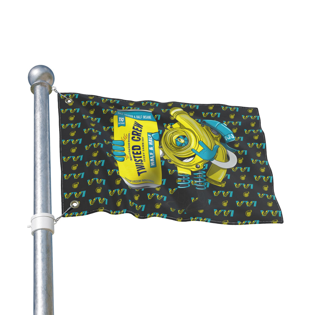 Twisted Crew + VVI Turbo Blue + Yellow (Same) Flag
