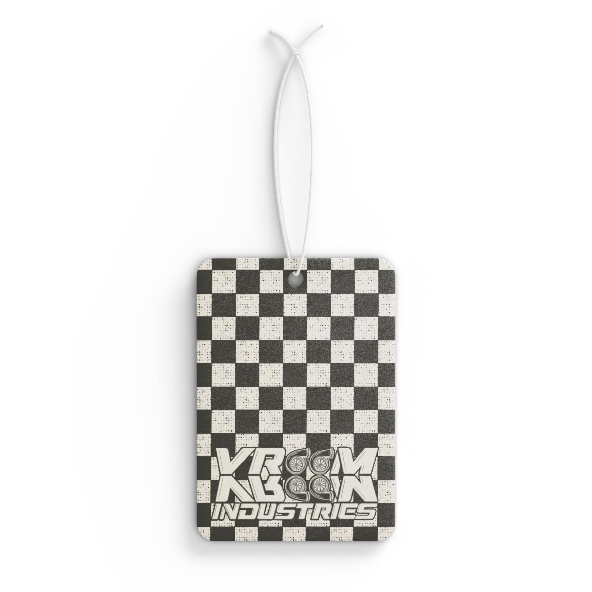 VroomVroom • Black & White Checkered • Air Freshener