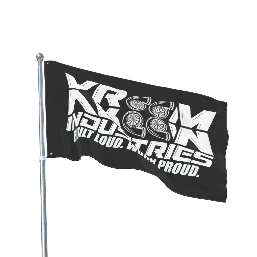 VroomVroom BLWP • White + Black (Same) Flag