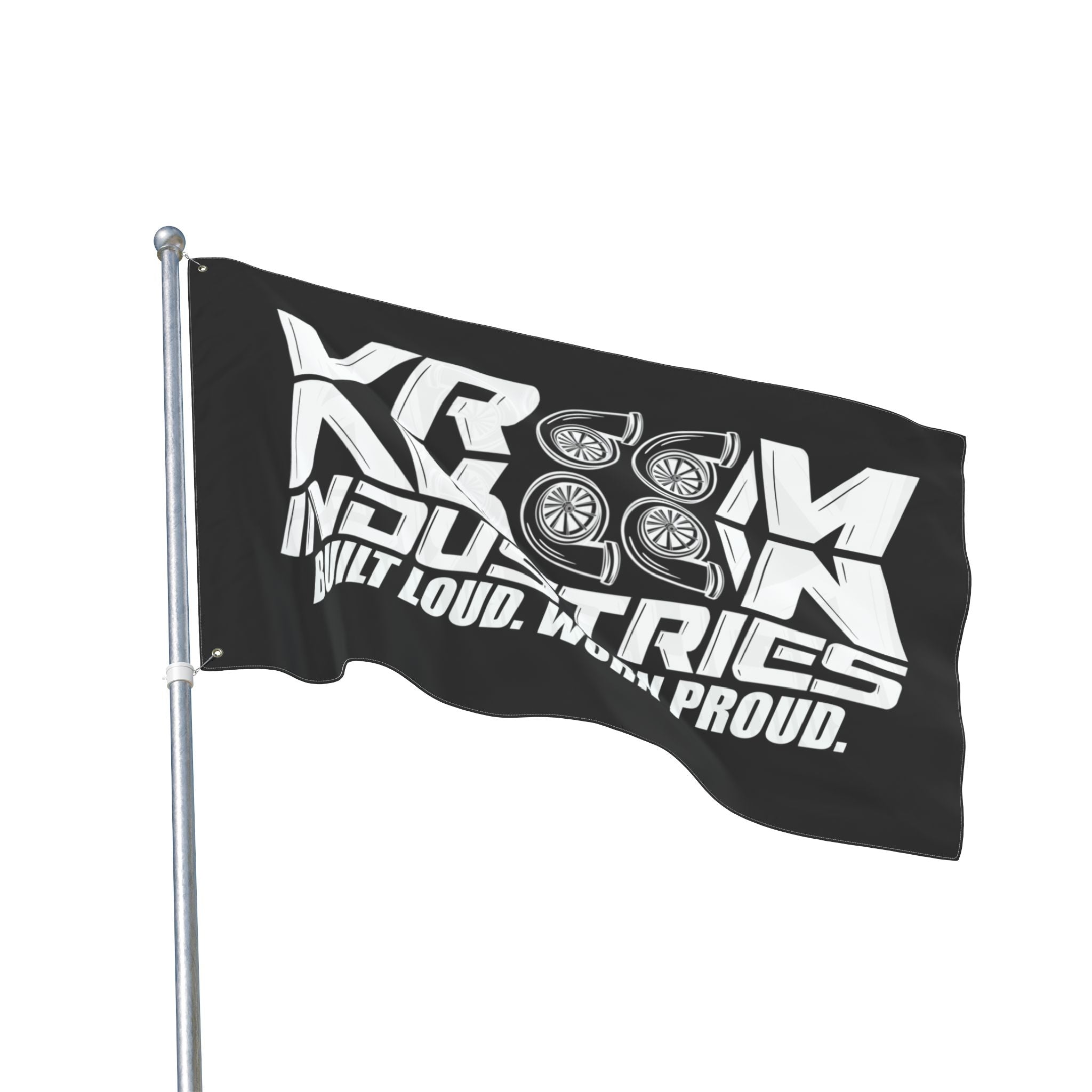 VroomVroom BLWP • White + Black (Same) Flag