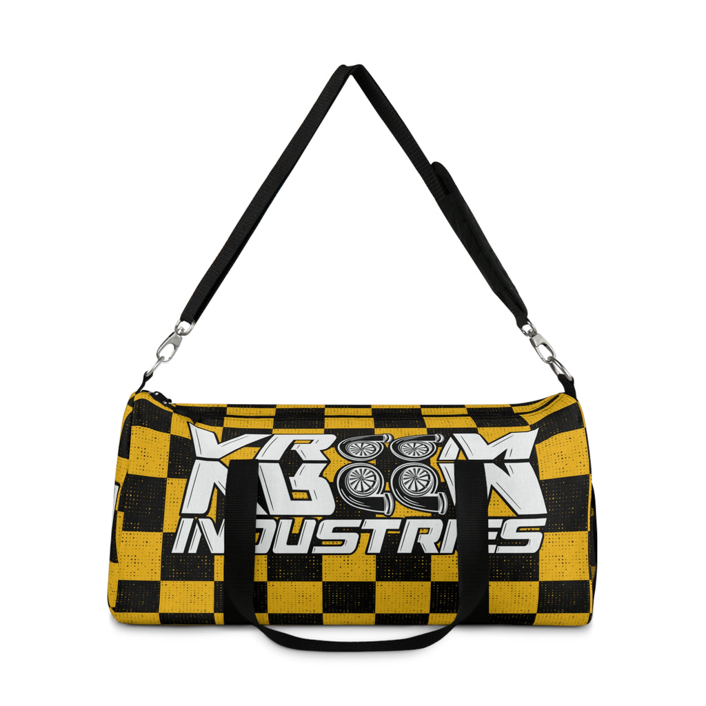 VroomVroom • Yellow & Black Checkered • Duffle Bag