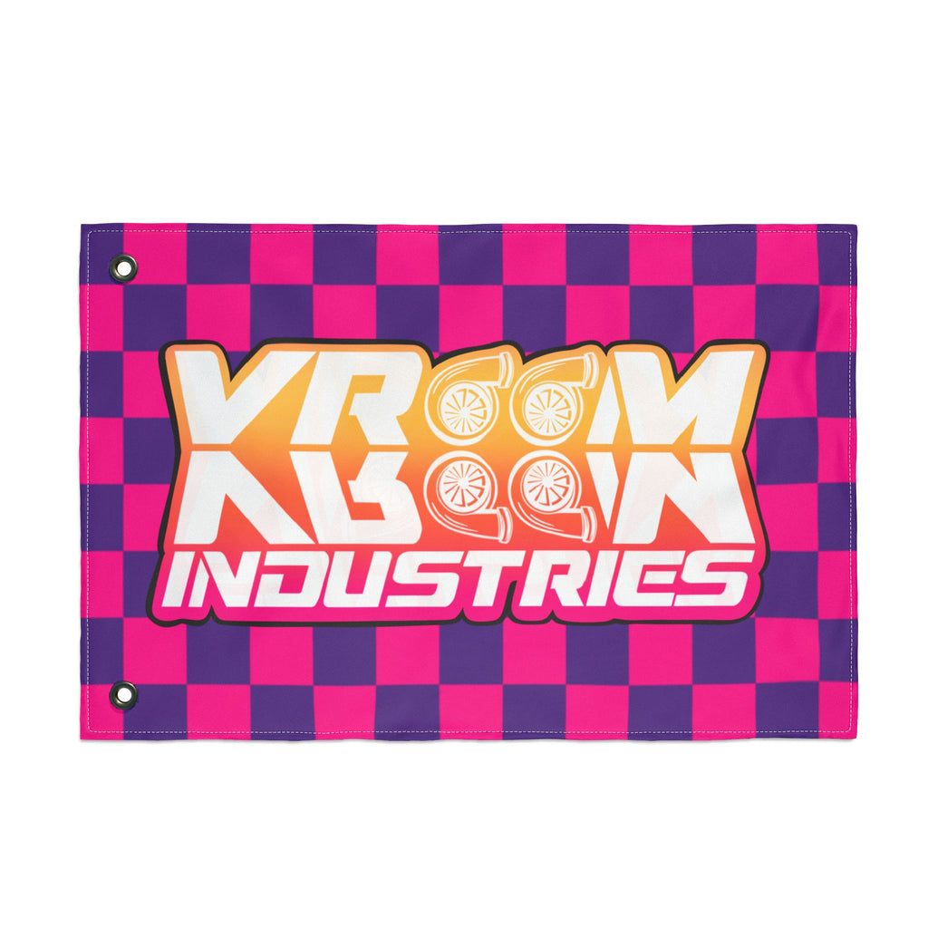VroomVroom • Pink + Purple Sunset Checkered Flag